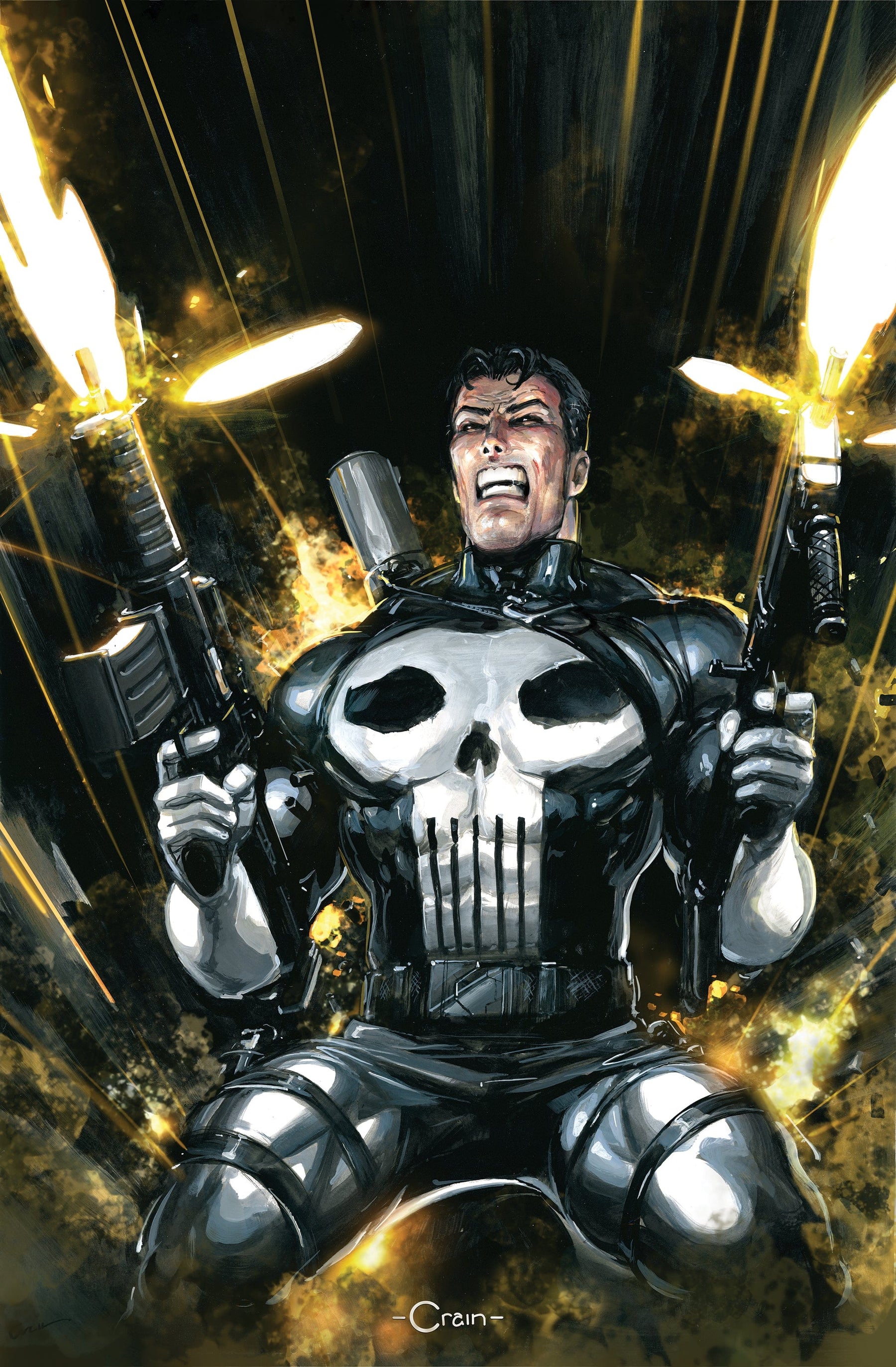 PUNISHER: RED BAND #5 1:50 INCV CLAYTON CRAIN VIRGIN VARIANT [POLYBAGGED]