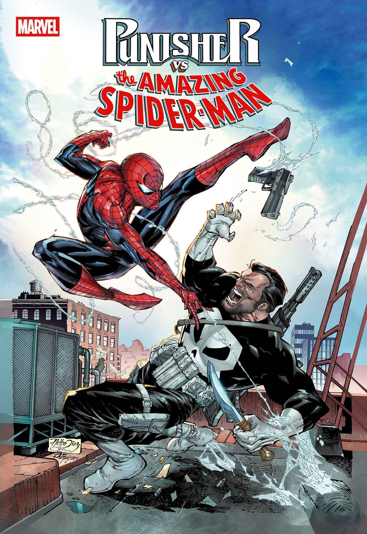 Marvel Comic Books > Incentives PUNISHER VS. SPIDER-MAN #1 1:25 INCV NETHO DIAZ VARIANT 75960621549200116 PRH-75960621549200116