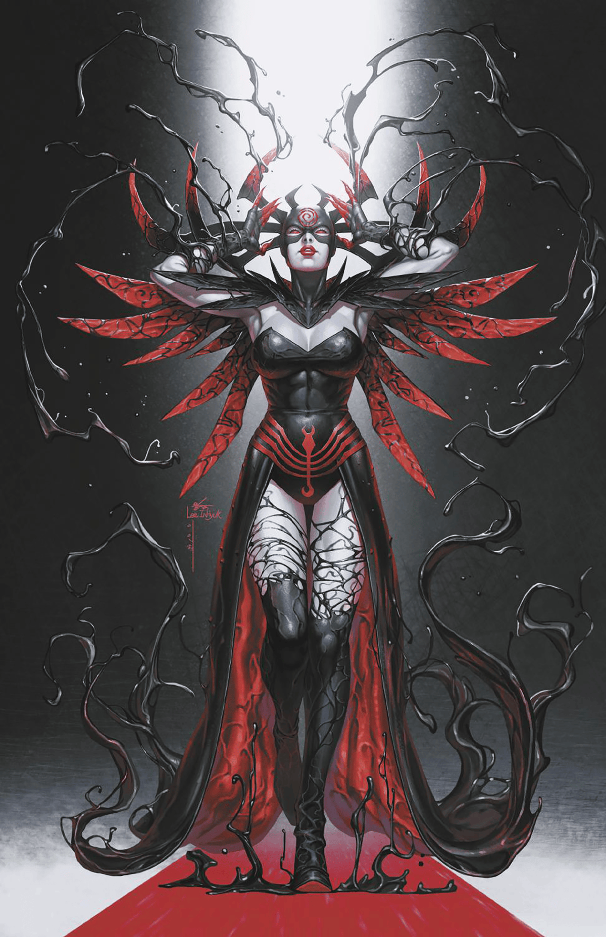 Marvel Comic Books > Incentives QUEEN IN BLACK #2 1:100 INCV INHYUK LEE VIRGIN VARIANT [QIB] 75960621498300219 PRH-75960621498300219