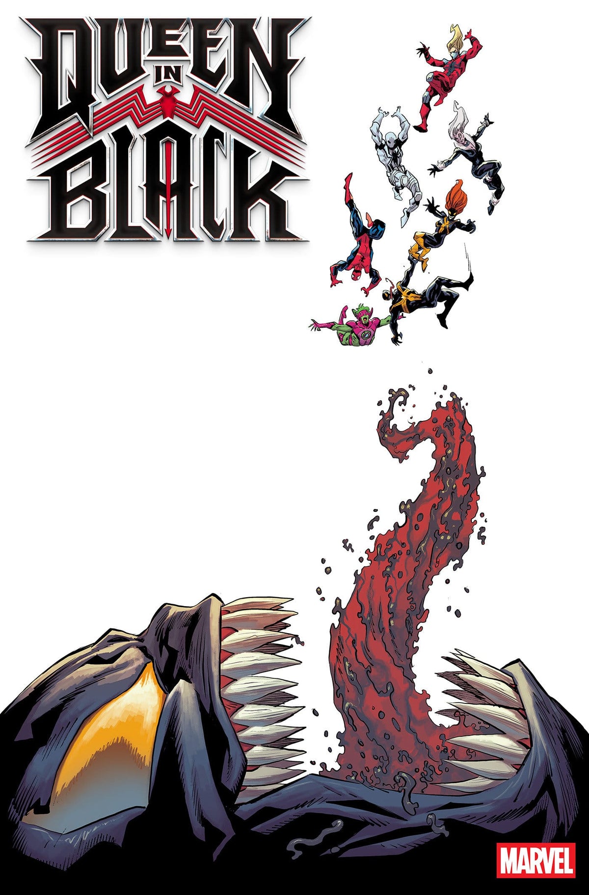 Marvel Comic Books > Incentives QUEEN IN BLACK #5 1:50 INCV RYAN STEGMAN HOMAGE VARIANT [QIB] (Release Date: 09/30/2026) 75960621498300516 PRH-75960621498300516