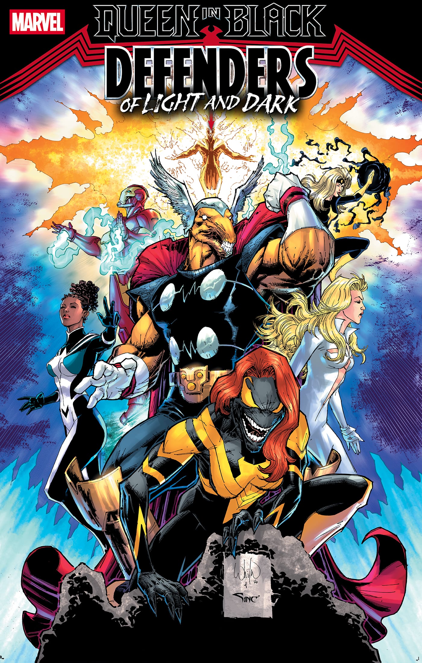 QUEEN IN BLACK: DEFENDERS OF LIGHT AND DARK #1 1:25 INCV WHILCE PORTACIO VARIANT [QIB]
