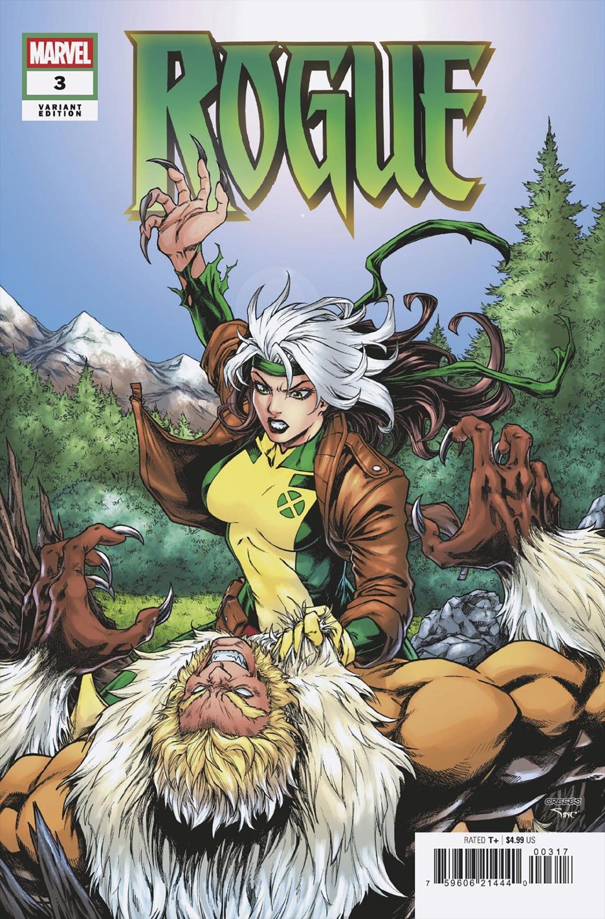 Marvel Comic Books > Incentives ROGUE #3 1:25 INCV CREEES LEE VARIANT 75960621444000317 PRH-75960621444000317