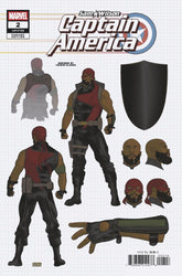 Marvel Comic Books > Incentives SAM WILSON, CAPTAIN AMERICA #2 1:10 INCV TAURIN CLARKE DESIGN VARIANT 75960621097800218 PRH-75960621097800218