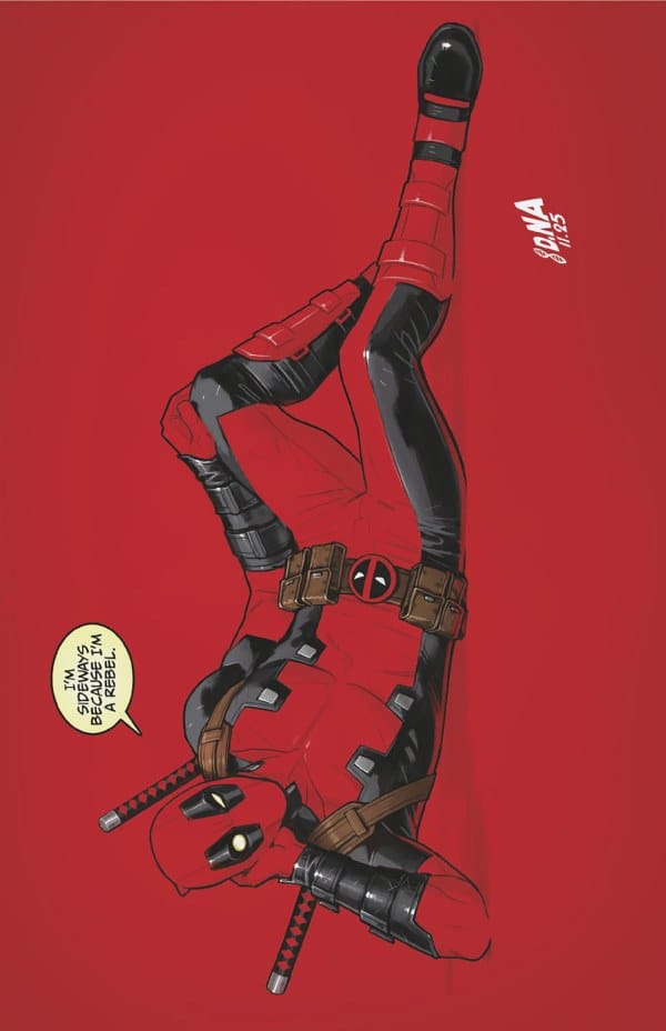Marvel Comic Books > Incentives > Signed WADE WILSON: DEADPOOL #1 1:50 INCV DAVID NAKAYAMA COLOR BLOCK RED VIRGIN [SIGNED BY BEN PERCY] 50194940 TE-PRH-75960621448800119-SIGNED