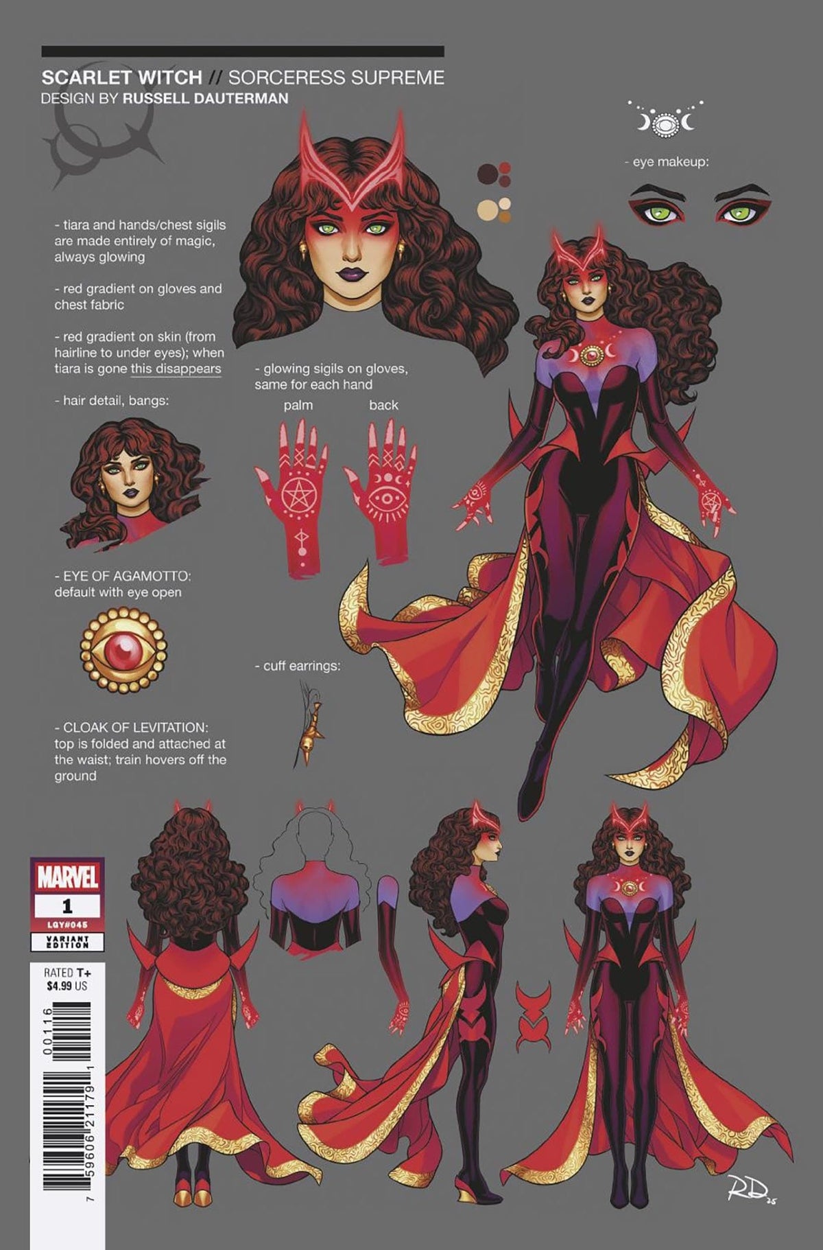 Marvel Comic Books > Incentives SORCERER SUPREME #1 1:10 INCV CLASSIFIED DESIGN VARIANT 75960621179100116 PRH-75960621179100116