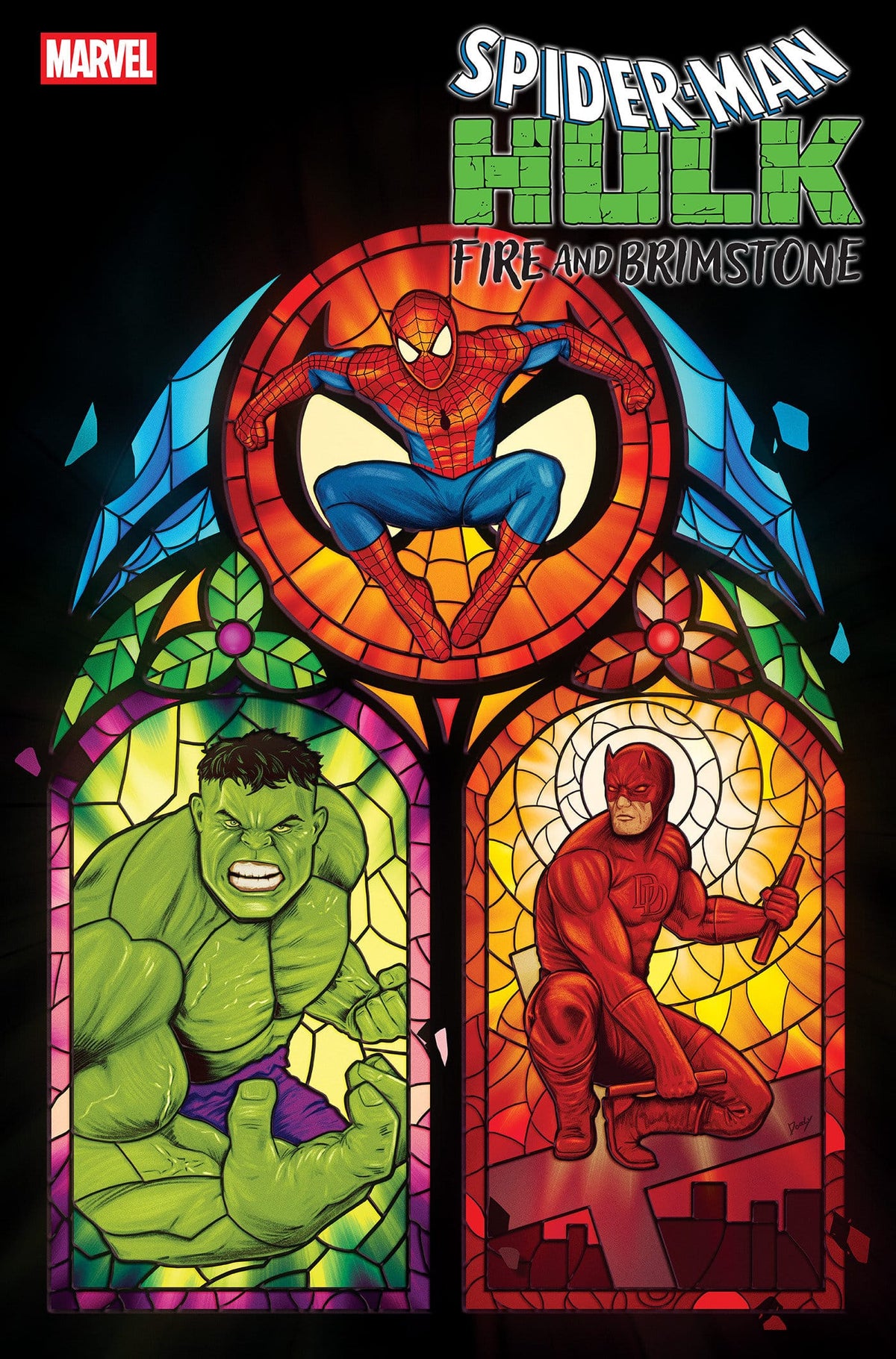Marvel Comic Books > Incentives SPIDER-MAN/HULK: FIRE AND BRIMSTONE #2 1:25 INCV DOALY VARIANT (Release Date: 09/23/2026) 75960621436500217 PRH-75960621436500217