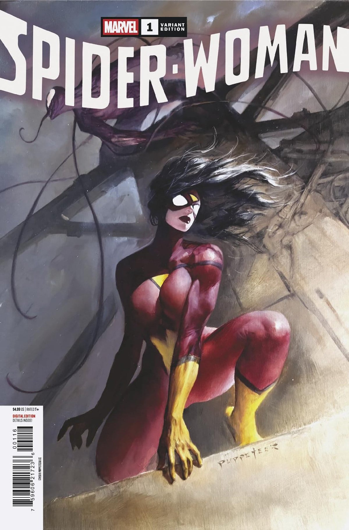 Marvel Comic Books > Incentives SPIDER-WOMAN #1 COVER D PUPPETEER LEE 1:25 VARIANT (Release Date: 11/04/2026) 75960621723600116 PRH-75960621723600116