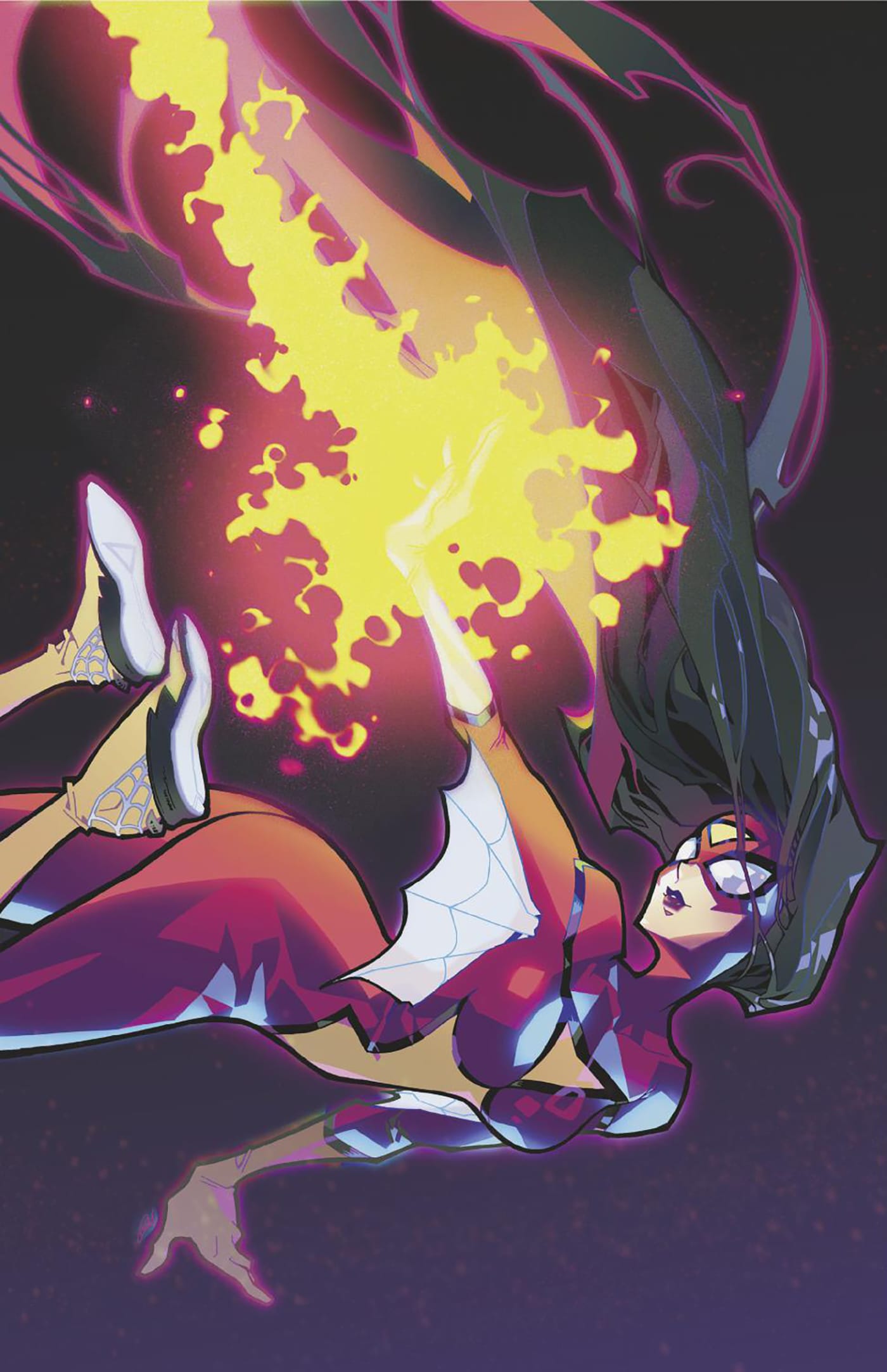SPIDER-WOMAN 50TH ANNIVERSARY SPECIAL #1 1:50 INCV ROSE BESCH SPIDER-WOMAN VIRGIN VARIANT (Release Date: 09/02/2026)