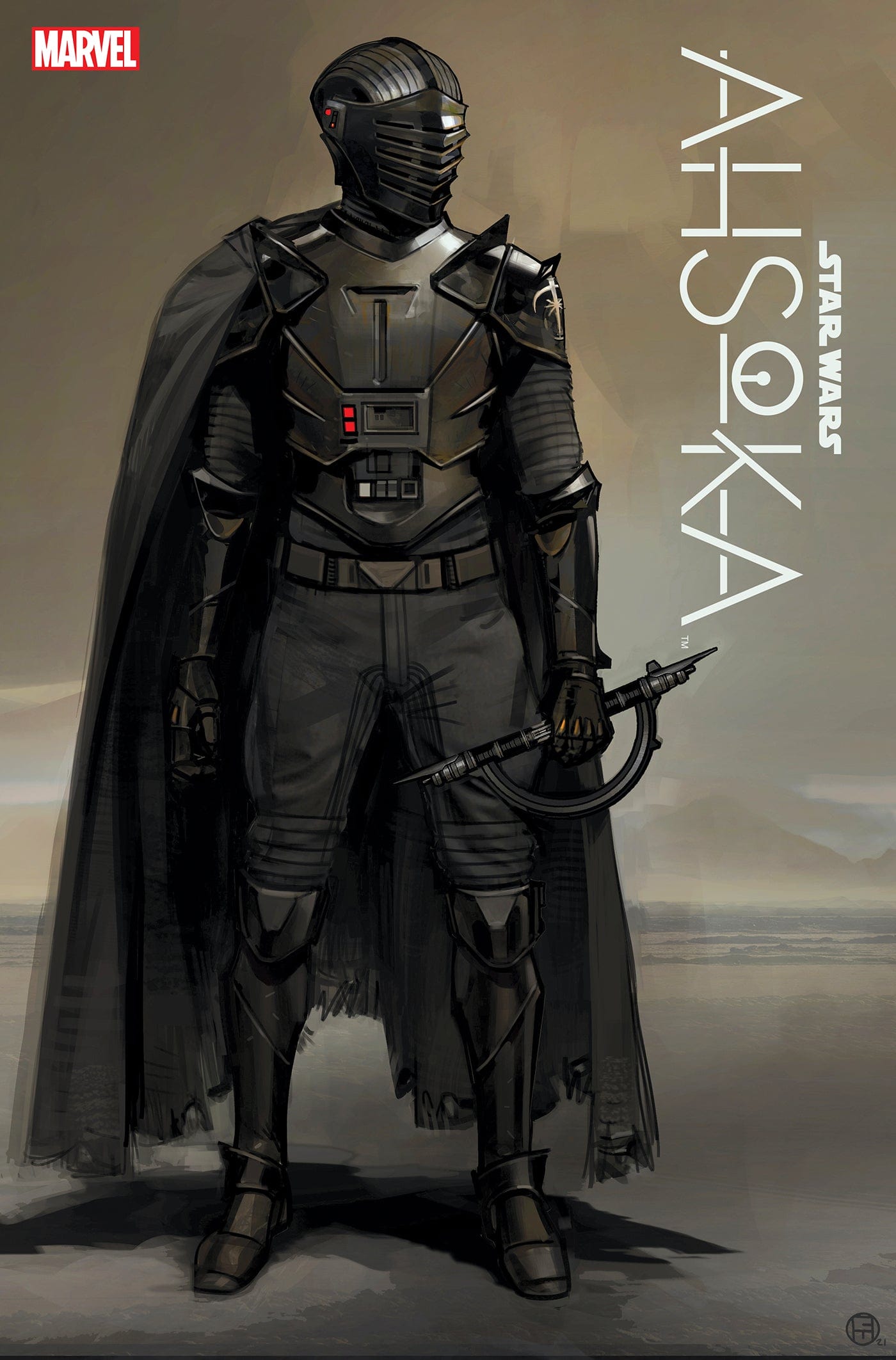 STAR WARS: AHSOKA #4 1:10 INCV CONCEPT ART VARIANT