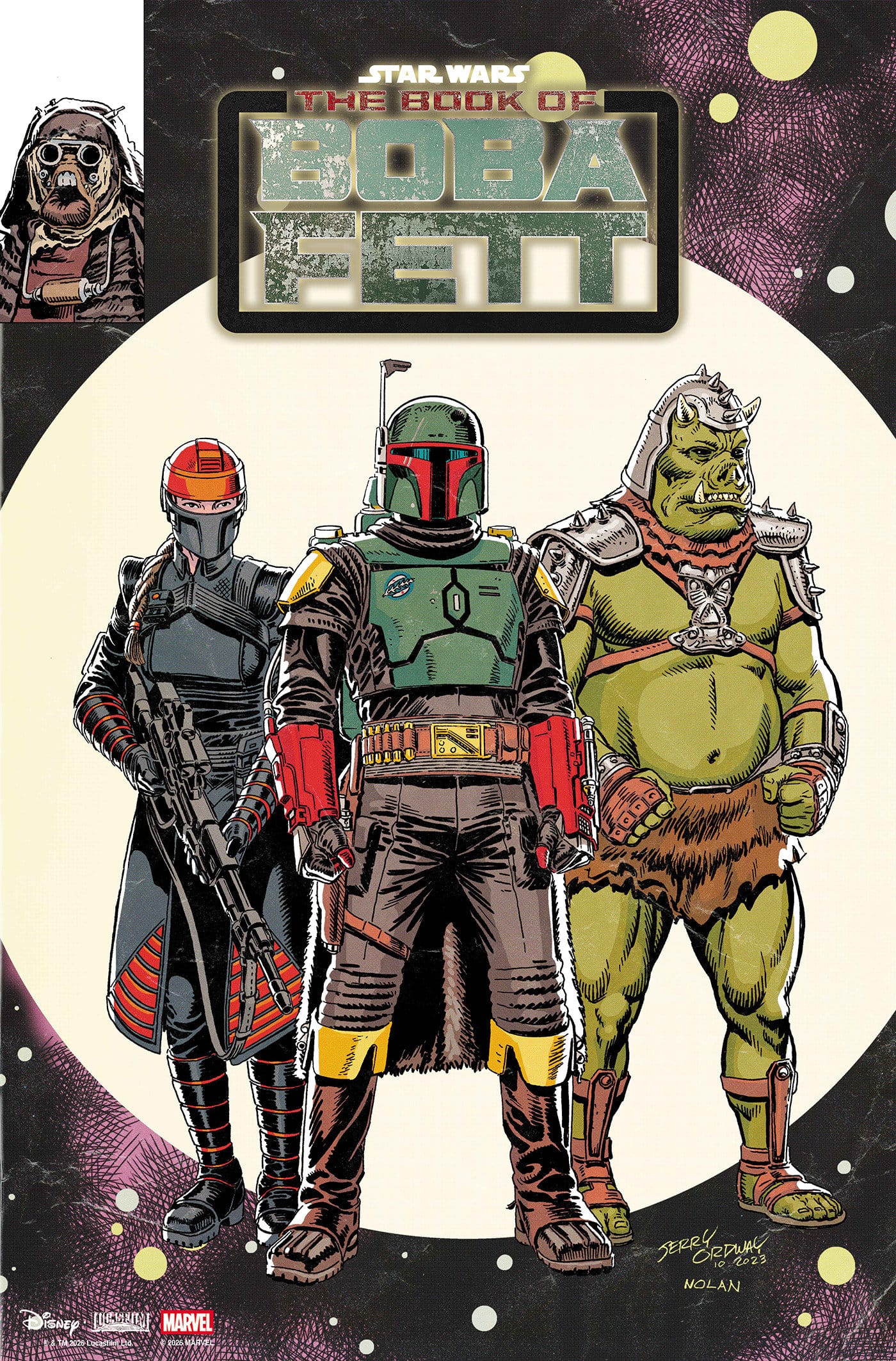 STAR WARS: THE BOOK OF BOBA FETT #1 1:25 INCV JERRY ORDWAY VARIANT
