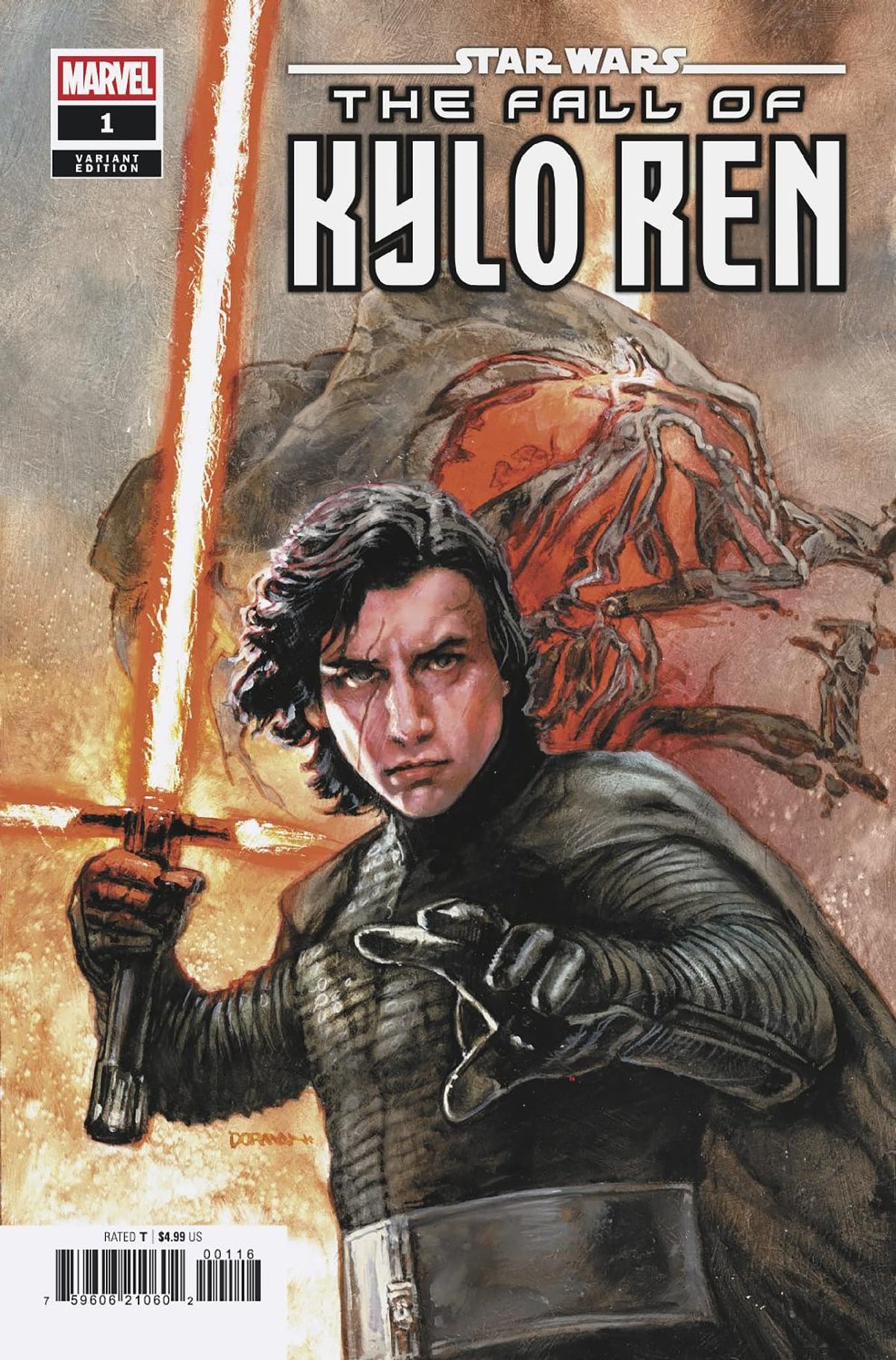 Marvel Comic Books > Incentives STAR WARS: THE FALL OF KYLO REN #1 1:25 INCV DAVE DORMAN VARIANT (Release Date: 08/12/2026) 75960621060200116 PRH-75960621060200116