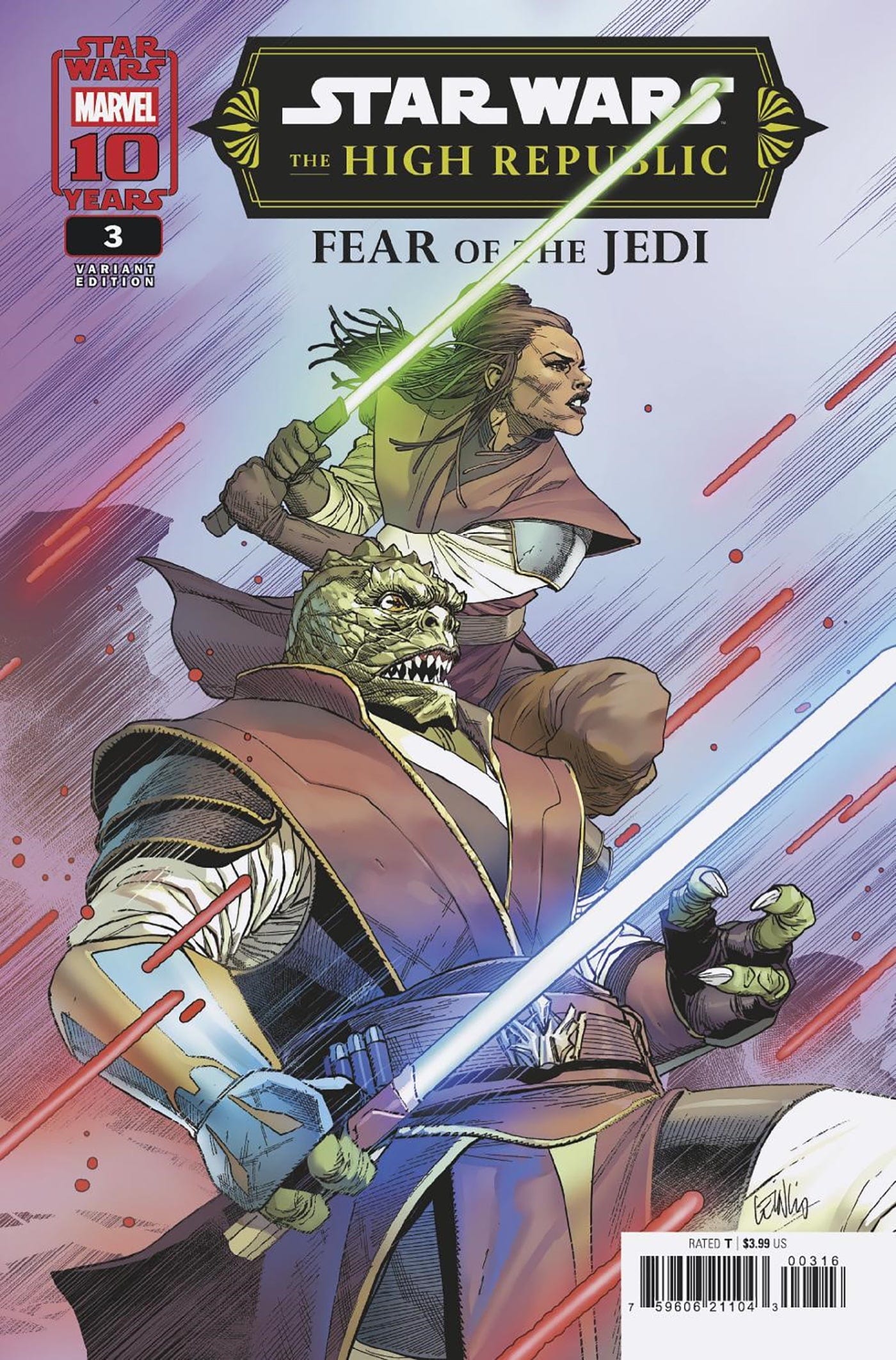 STAR WARS: THE HIGH REPUBLIC - FEAR OF THE JEDI #3 1:25 INCV LEINIL YU VARIANT