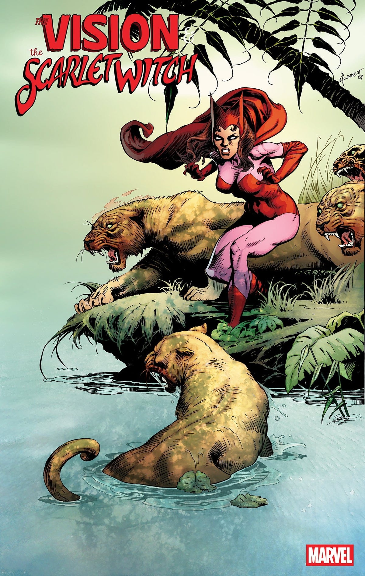 Marvel Comic Books > Incentives THE VISION & THE SCARLET WITCH #1 1:50 INCV SANDY PLUNKETT HIDDEN GEM VARIANT 75960621249100117 PRH-75960621249100117