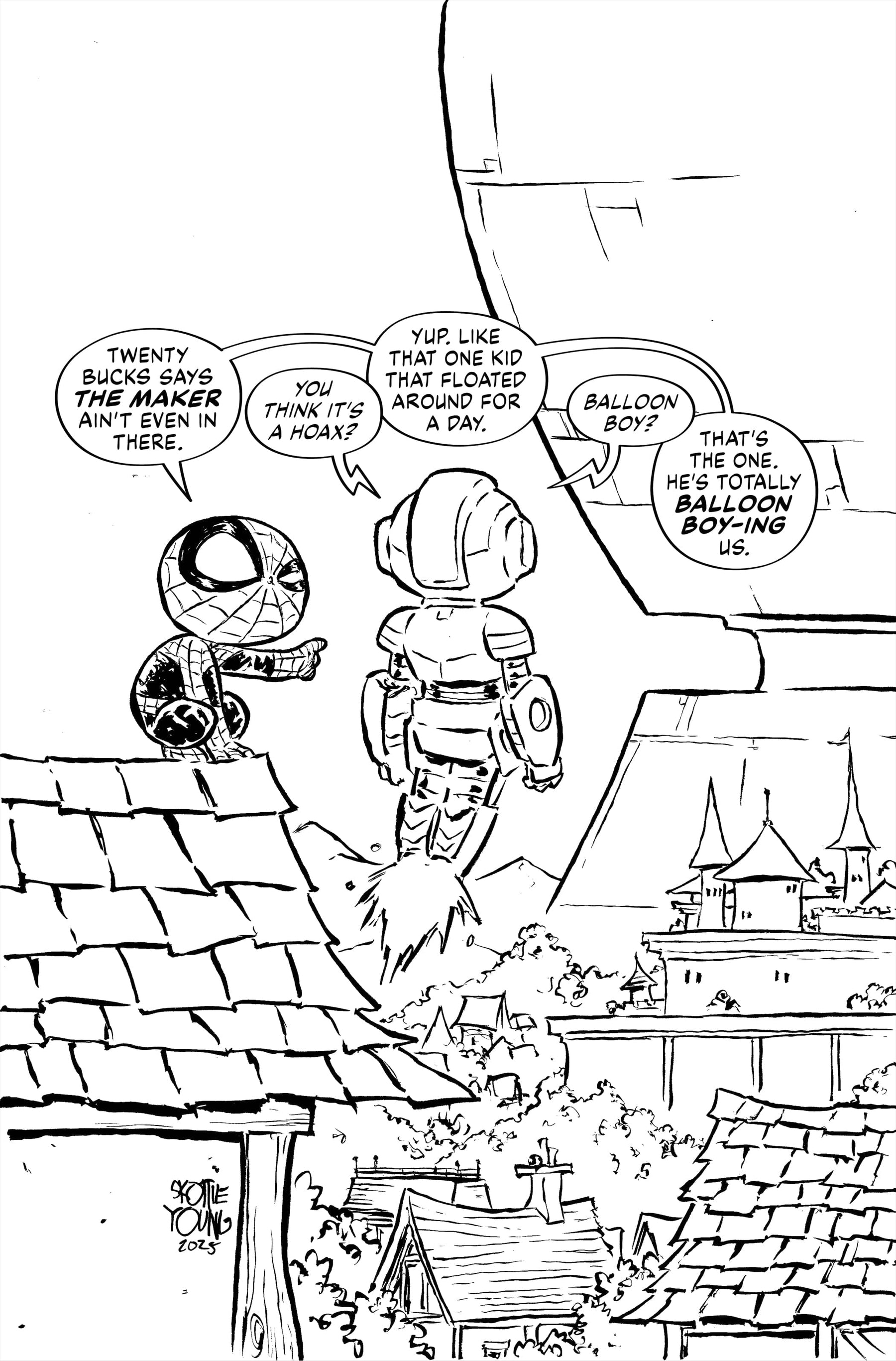 ULTIMATE ENDGAME #1 1:100 INCV SKOTTIE YOUNG BLACK AND WHITE VIRGIN VARIANT