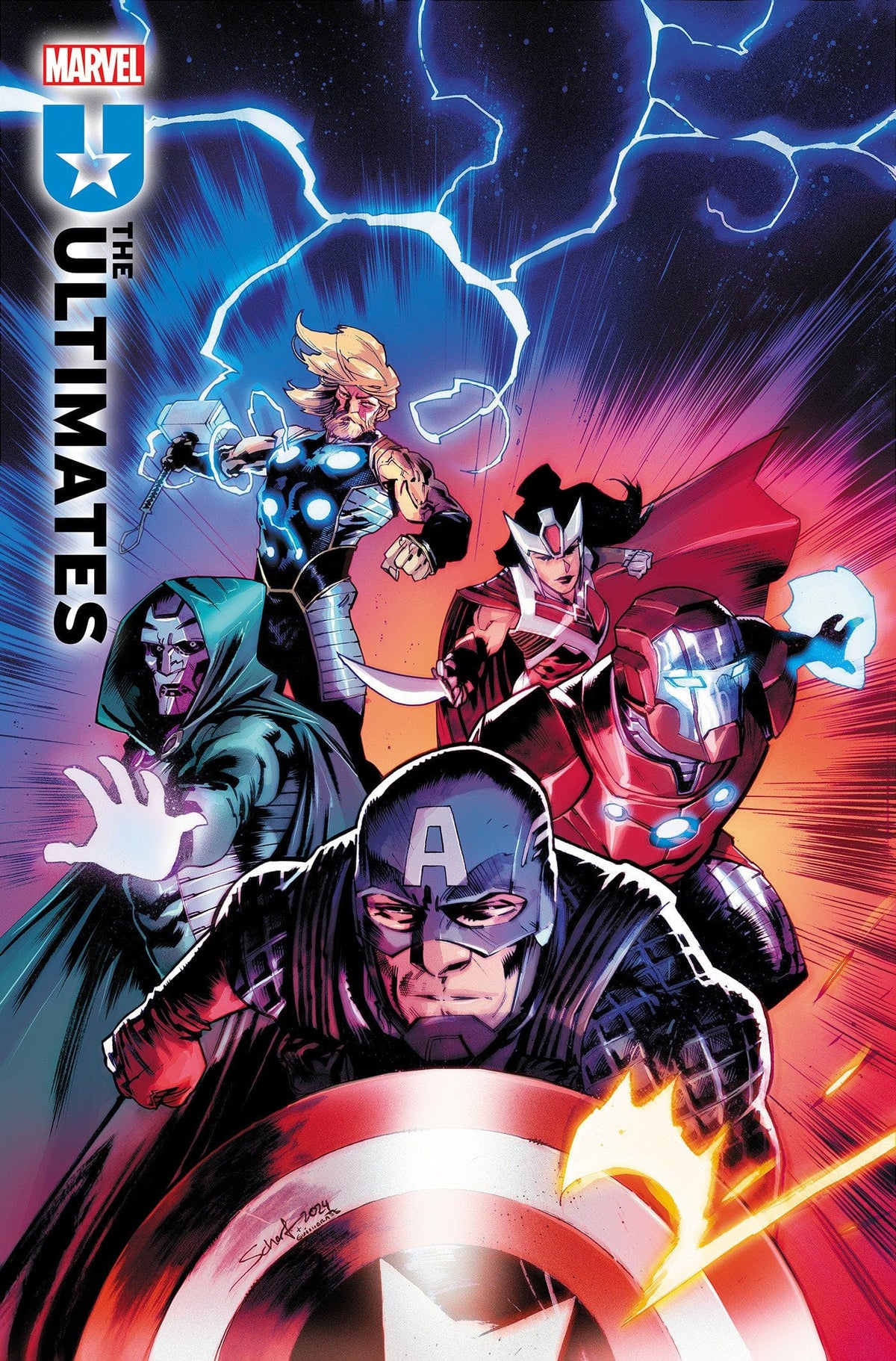 Marvel Comic Books > Incentives ULTIMATES #1 JONAS SCHARF VAR 1:25 INCV 75960620830200116 MAR240910