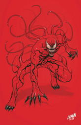 Marvel Comic Books > Incentives VENOM #254 1:50 INCV DAVID NAKAYAMA COLOR BLOCK RED VIRGIN VARIANT 75960621330625416 PRH-75960621330625416