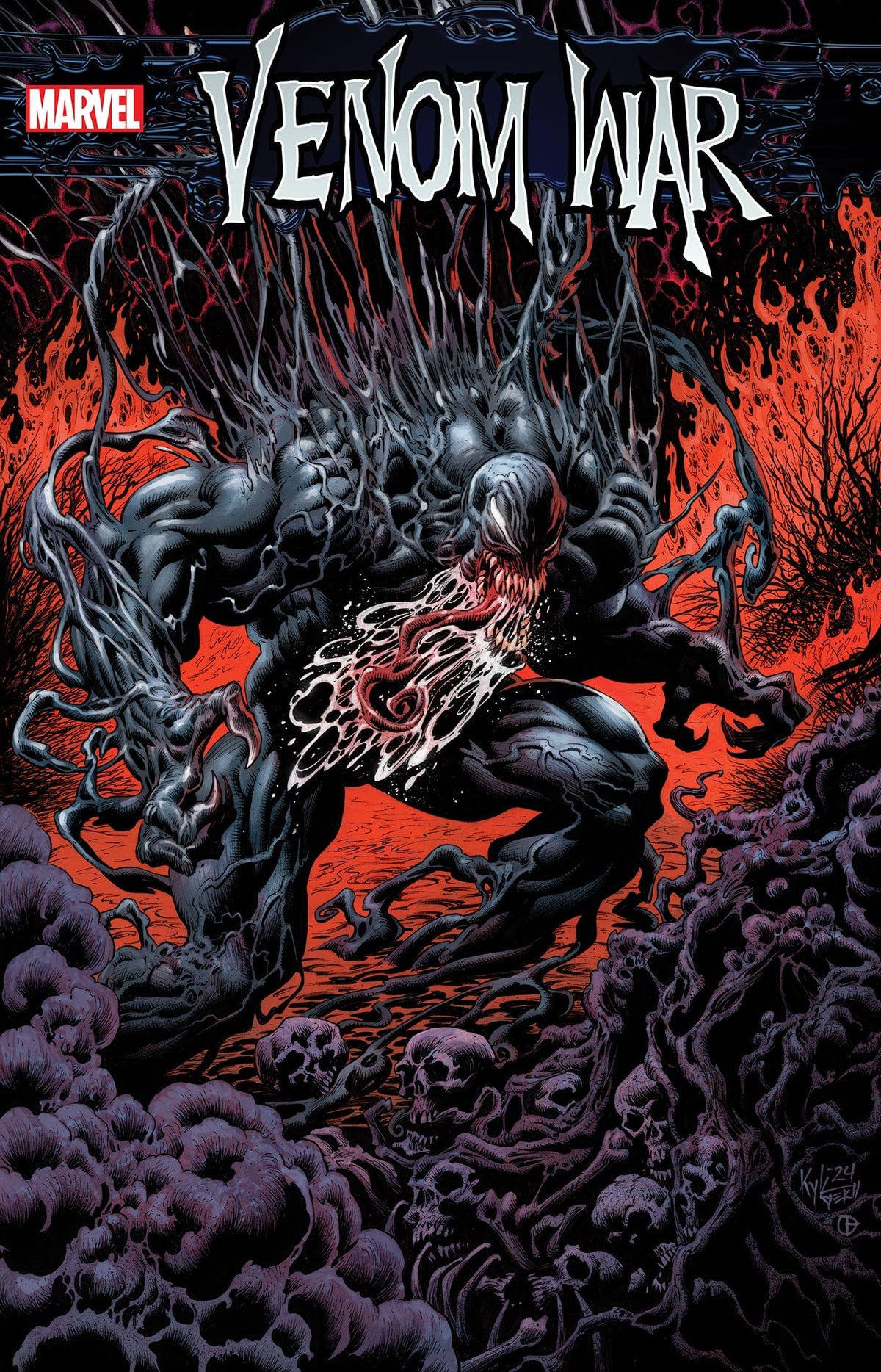 Marvel Comic Books > Incentives VENOM WAR #5 1:25 INCV KYLE HOTZ VARIANT [VW] 75960620887600516 PRH-75960620887600516