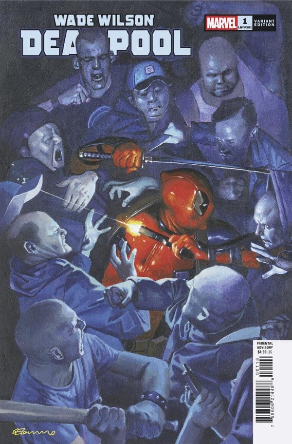 Marvel Comic Books > Incentives WADE WILSON: DEADPOOL #1 1:25 INCV FABRIZIO DE TOMMASO VARIANT 75960621448800118 PRH-75960621448800118