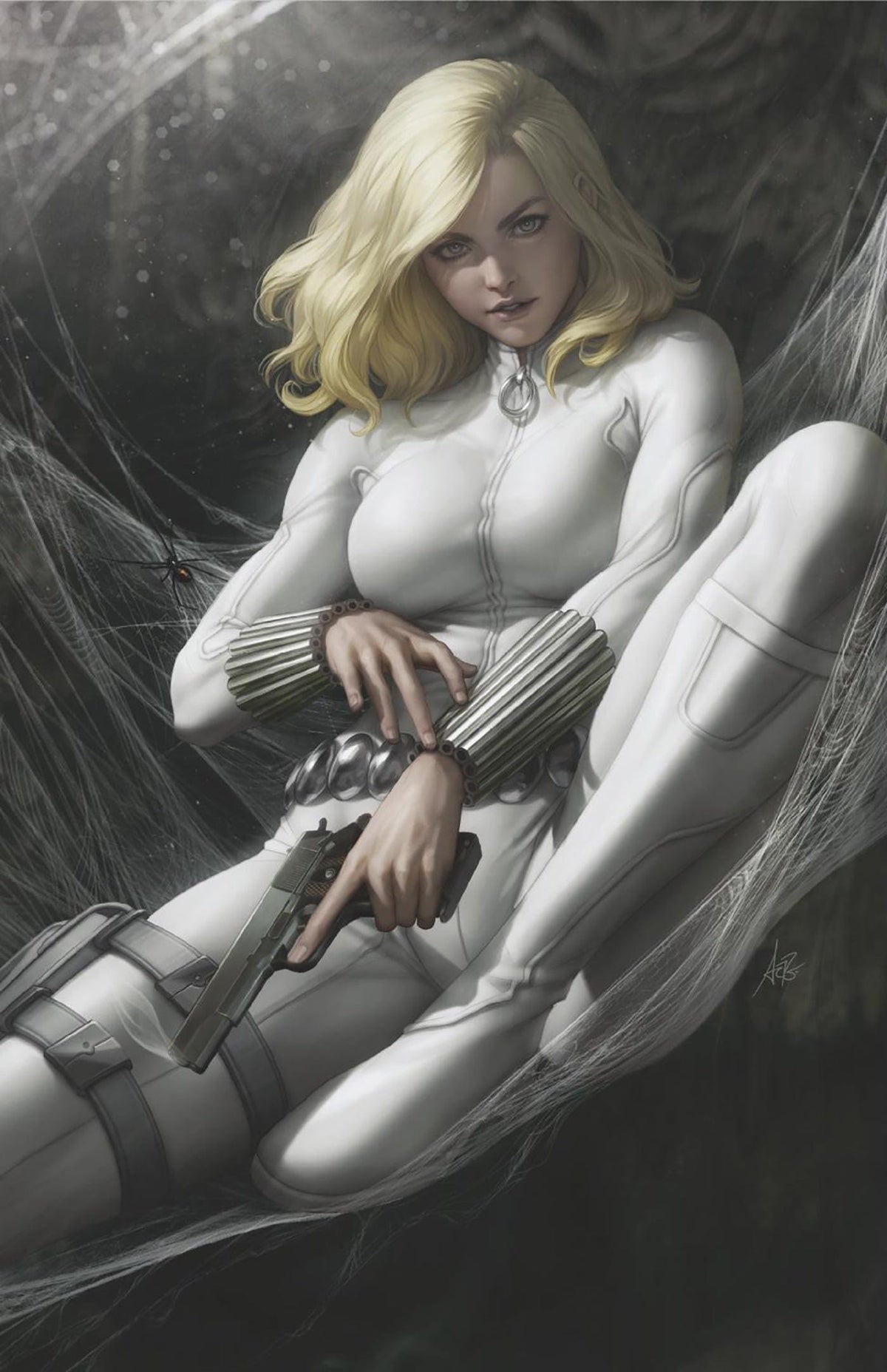 Marvel PRH Comic Books > Incentives WHITE WIDOW #1 1:100 INCV ARTGERM VIR VAR 75960620800500118 AUG230661