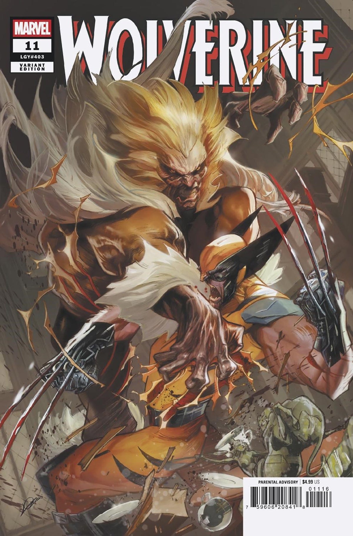 Marvel Comic Books > Incentives WOLVERINE #11 1:25 INCV ALEXANDER LOZANO VARIANT 75960620841801116 PRH-75960620841801116