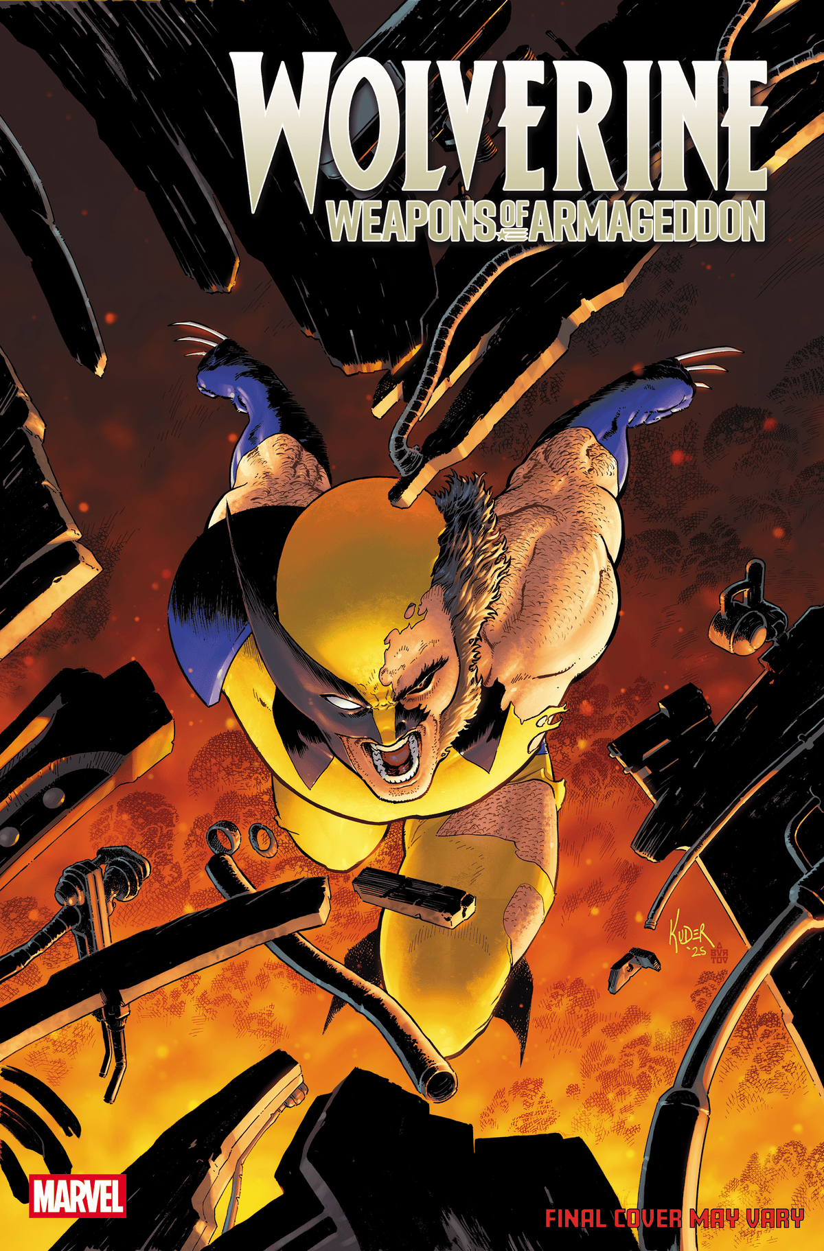 Marvel Comic Books > Incentives WOLVERINE: WEAPONS OF ARMAGEDDON #2 1:25 INCV AARON KUDER VARIANT 75960621562100216 PRH-75960621562100216