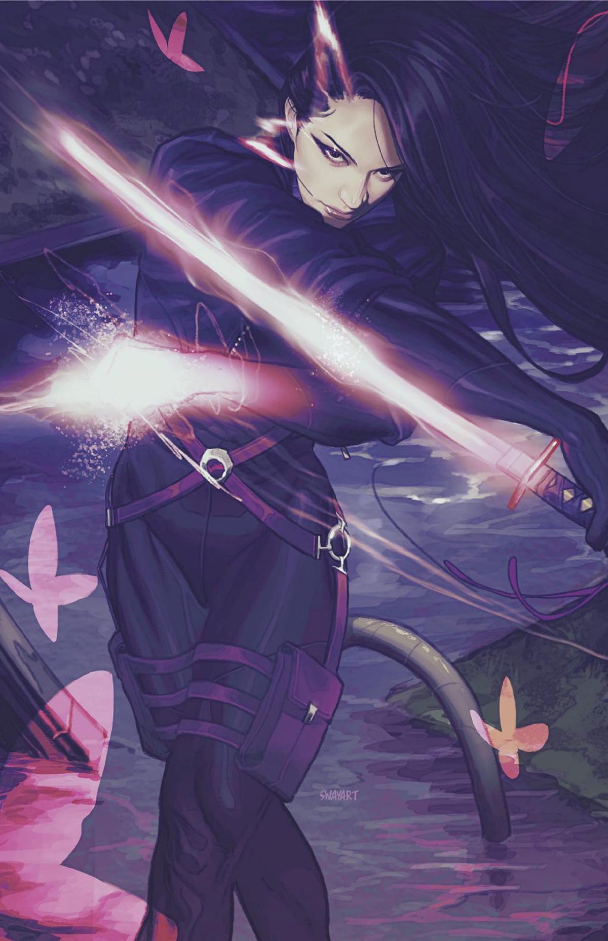 Marvel Comic Books > Incentives X-MEN #22 1:50 INCV JOSHUA SWABY PSYLOCKE VIRGIN VARIANT 75960620920002217 PRH-75960620920002217