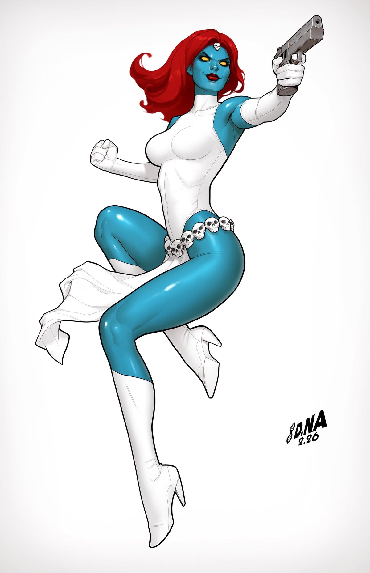 Marvel Comic Books > Incentives X-MEN #28 1:50 INCV DAVID NAKAYAMA COLOR BLOCK WHITE VIRGIN VARIANT 75960620920002816 PRH-75960620920002816