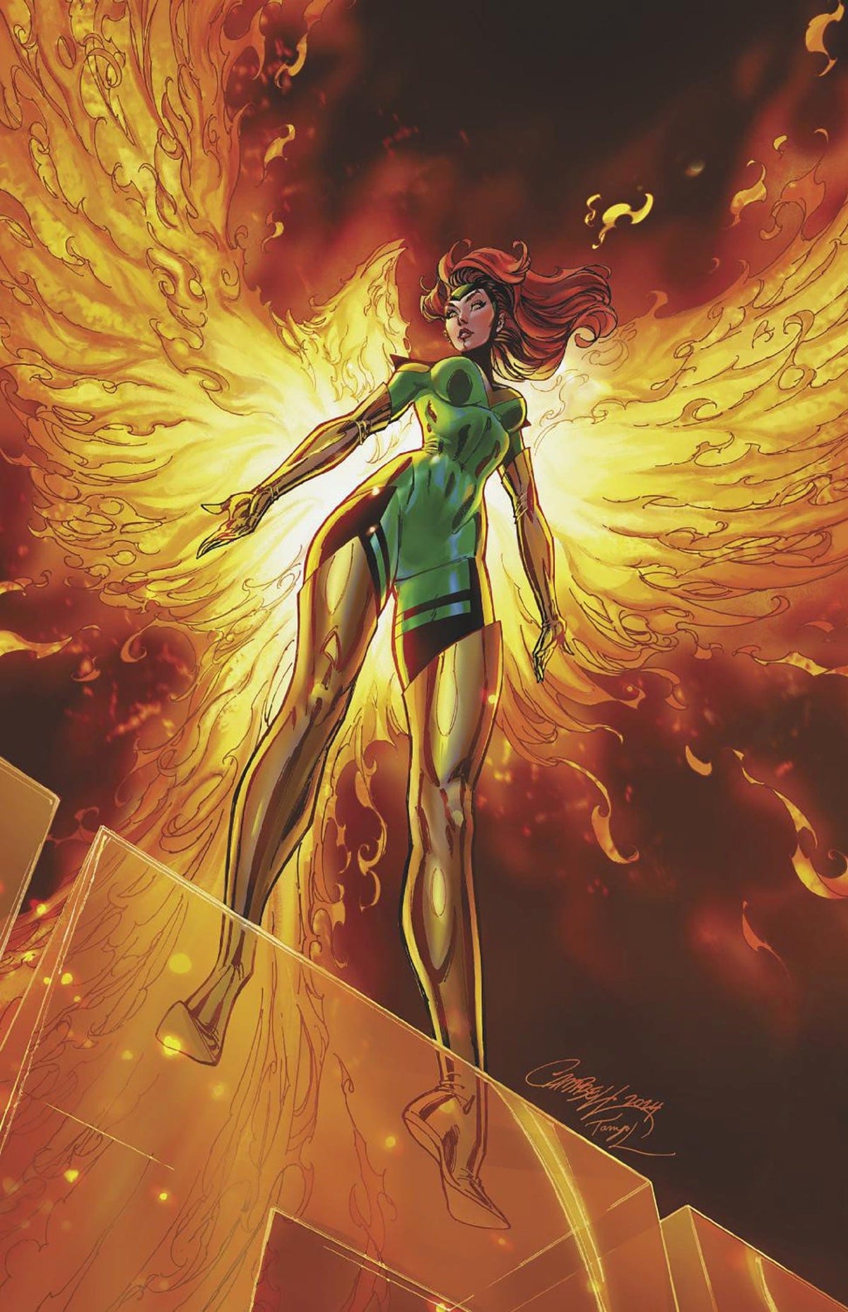 Marvel Comic Books > Incentives X-MEN #5 1:100 INCV J. SCOTT CAMPBELL JEAN GREY VIRGIN VARIANT 75960620920000517 PRH-75960620920000517