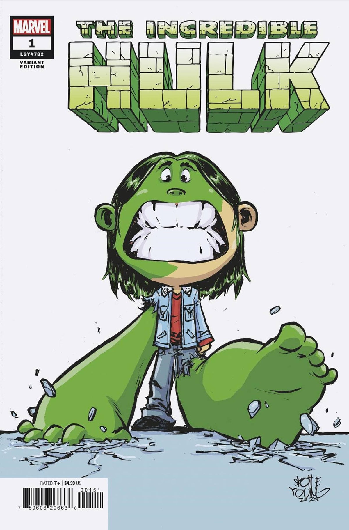 INCREDIBLE HULK #1 SKOTTIE YOUNG VAR