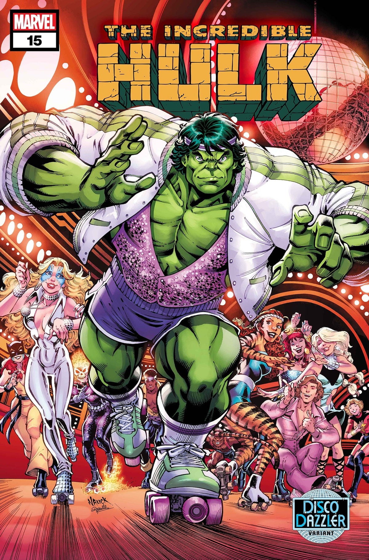 Marvel Comic Books INCREDIBLE HULK #15 TODD NAUCK DISCO DAZZLER VARIANT 75960620663601531 PRH-75960620663601531