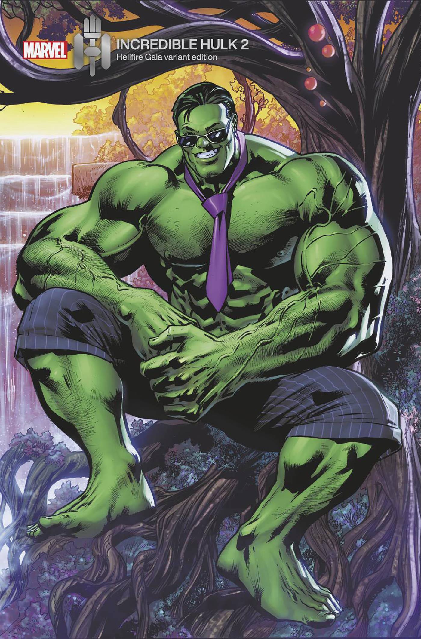 INCREDIBLE HULK #2 BRYAN HITCH HELLFIRE GALA VAR