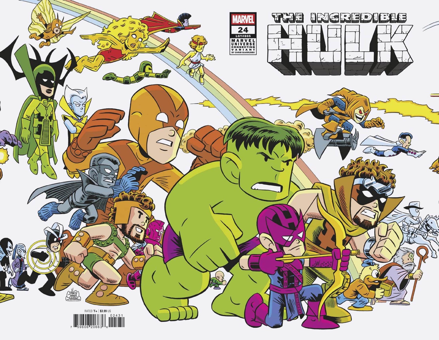 INCREDIBLE HULK #24 CHRIS GIARRUSSO MARVEL UNIVERSE CONNECTING VARIANT E