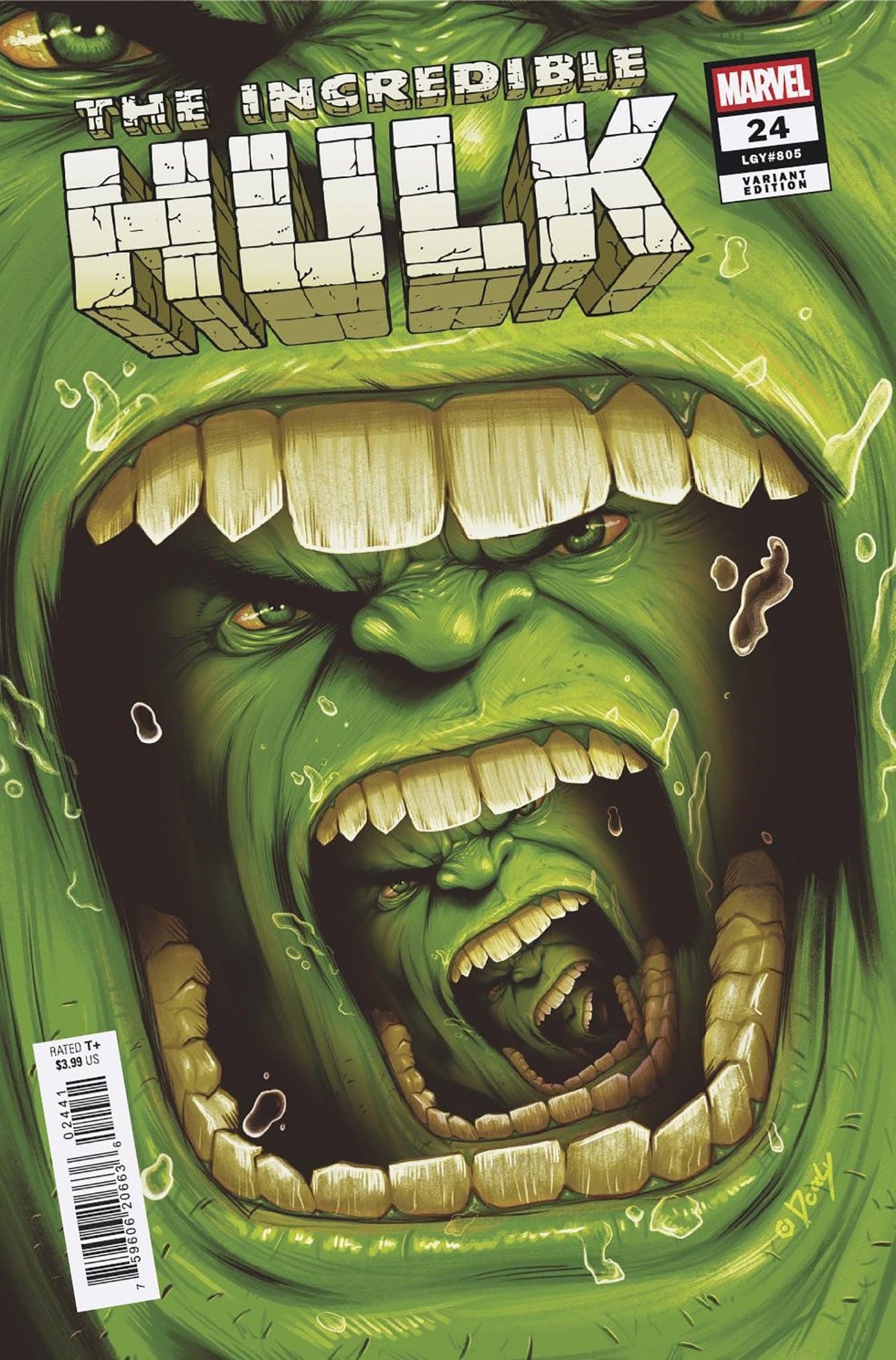 Marvel Comic Books INCREDIBLE HULK #24 DOALY VARIANT 75960620663602441 PRH-75960620663602441