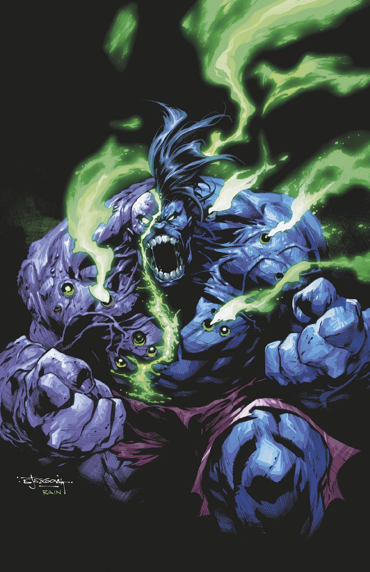 Marvel Comic Books INFERNAL HULK #1 1:25 TBD ARTIST 2ND PRINTING VIRGIN VARIANT 75960621361000123 PRH-75960621361000123