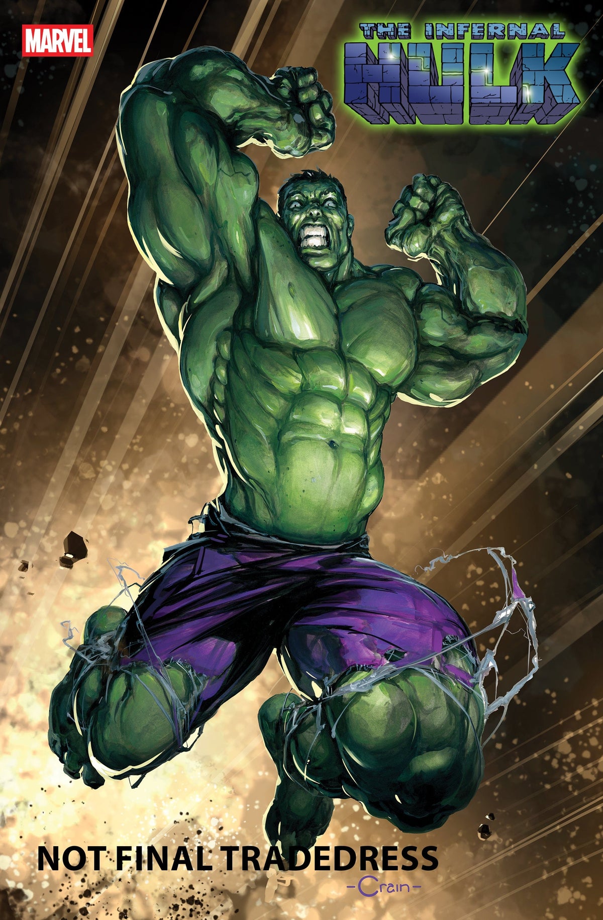 Marvel Comic Books INFERNAL HULK #3 CLAYTON CRAIN VARIANT 75960621361000321 PRH-75960621361000321