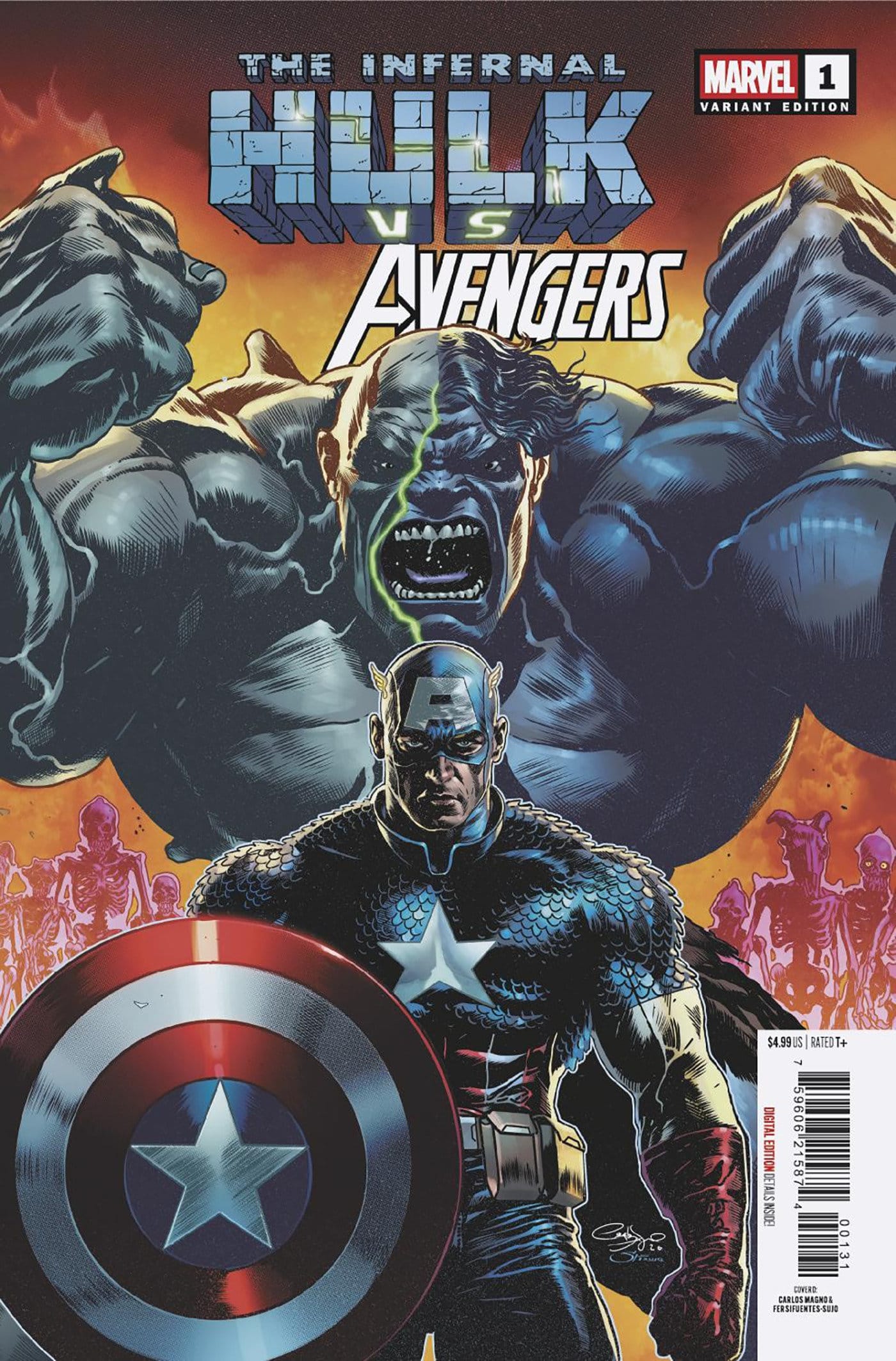 INFERNAL HULK VS. AVENGERS #1 COVER D CARLOS MAGNO VARIANT (Release Date: 12/02/2026)
