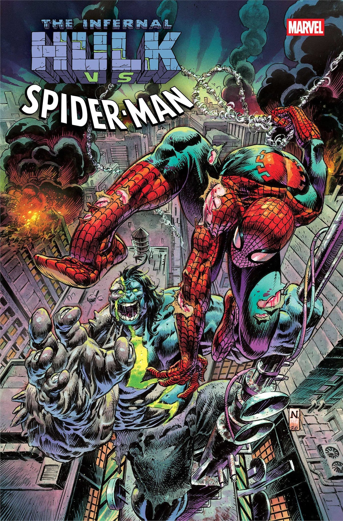 Marvel Comic Books INFERNAL HULK VS. SPIDER-MAN #1 (Release Date: 11/04/2026) 75960621586700111 PRH-75960621586700111
