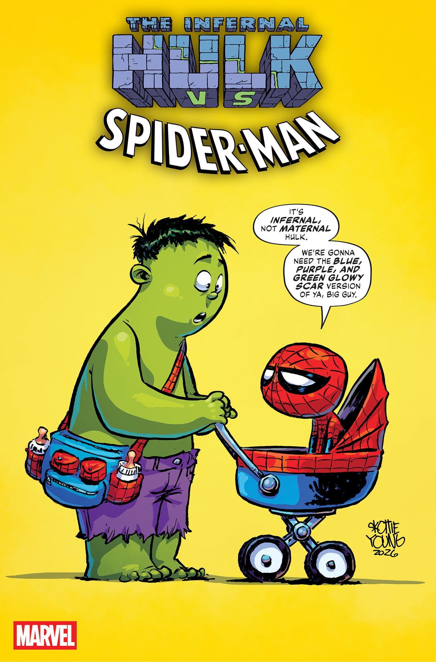 INFERNAL HULK VS. SPIDER-MAN #1 SKOTTIE YOUNG VARIANT (Release Date: 11/04/2026)