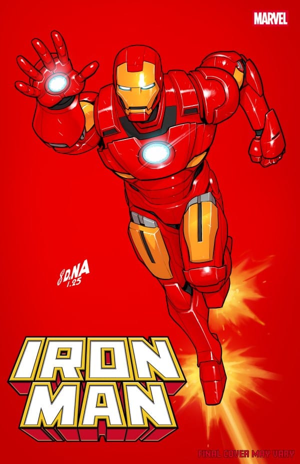 Marvel Comic Books IRON MAN #2 DAVID NAKAYAMA COLOR BLOCK RED VARIANT 75960621491400231 PRH-75960621491400231
