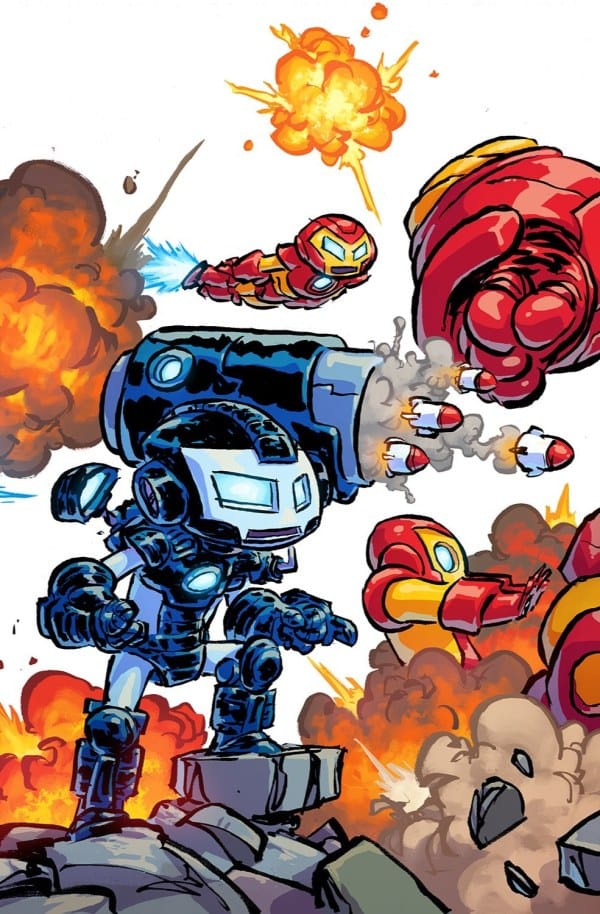 Marvel Comic Books IRON MAN #2 SKOTTIE YOUNG 4-PART CONNECTING VARIANT 75960621491400221 PRH-75960621491400221