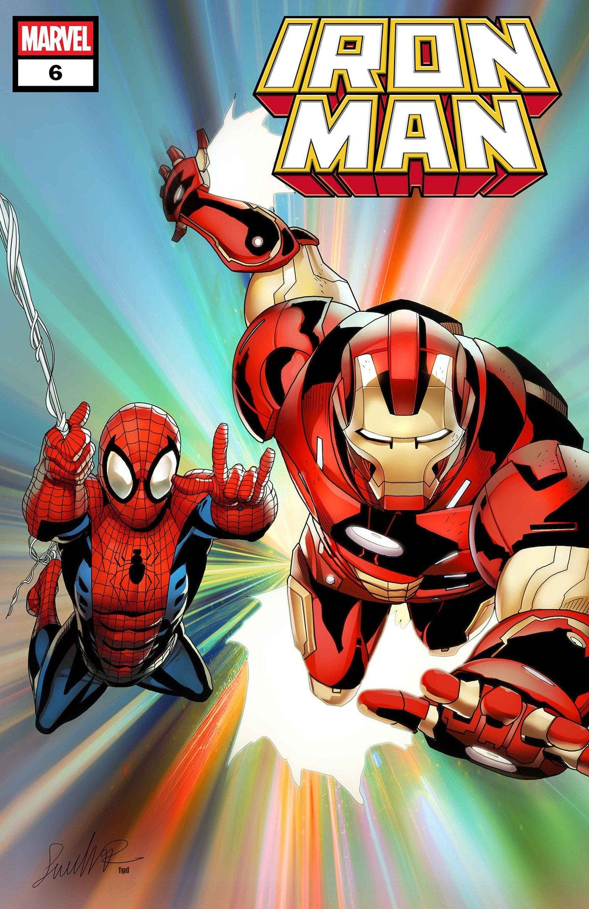 Marvel Comic Books IRON MAN #6 SALVADOR LARROCA FOIL VARIANT 75960621491400631 PRH-75960621491400631