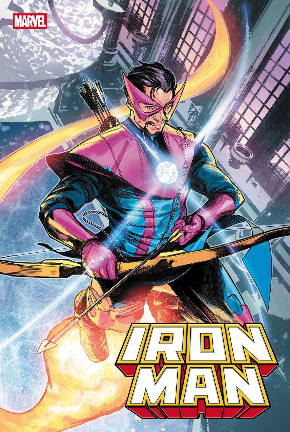 Marvel Comic Books IRON MAN #7 ALESSANDRO CAPPUCCIO HELLFIRE COSTUME SWAP VARIANT 75960621491400721 PRH-75960621491400721