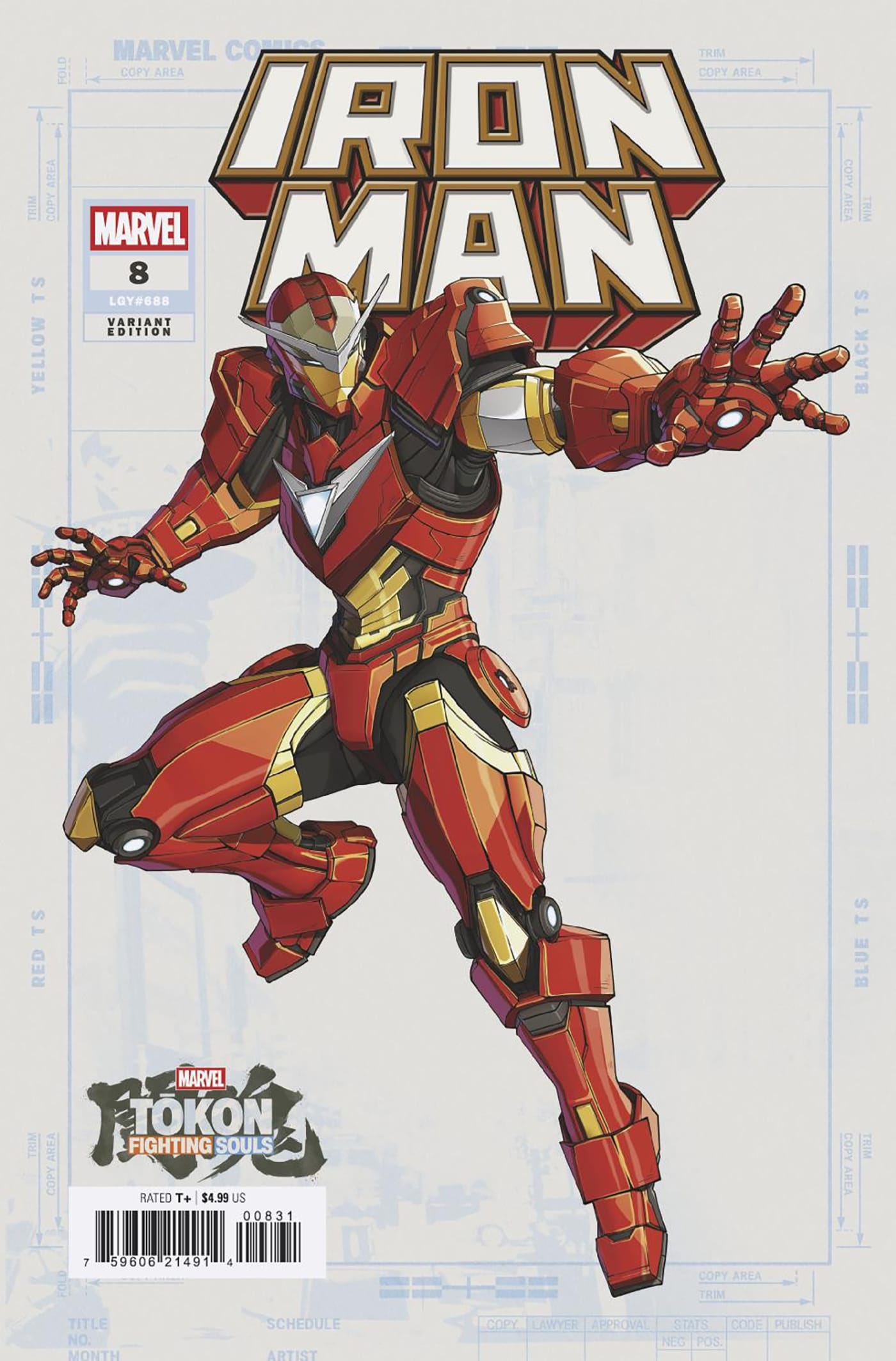 IRON MAN #8 MARVEL TOKON: FIGHTING SOULS VARIANT (Release Date: 08/05/2026)
