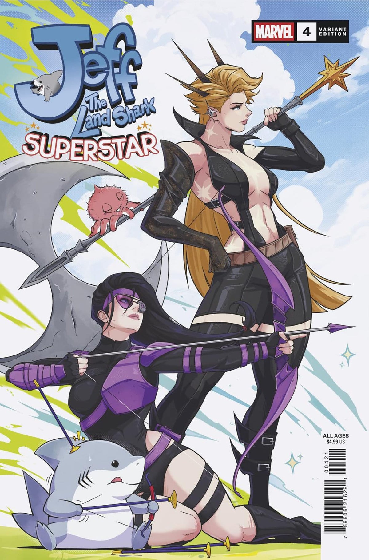 Marvel Comic Books JEFF THE LAND SHARK: SUPERSTAR #4 JHONY CABALLERO VARIANT (Release Date: 10/21/2026) 75960621629100421 PRH-75960621629100421