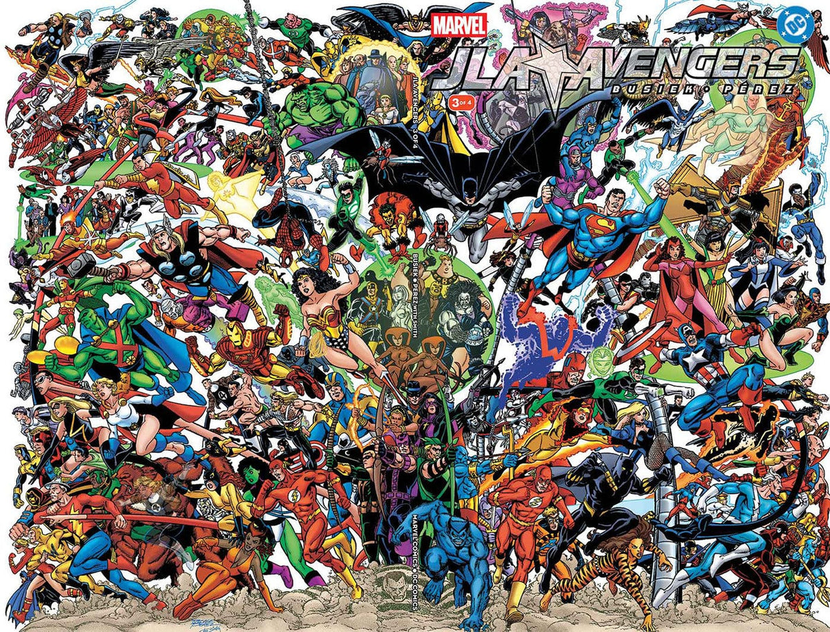 Marvel Comic Books JLA/AVENGERS #3 FACSIMILE EDITION WRAPAROUND COVER 75960621667300311 PRH-75960621667300311