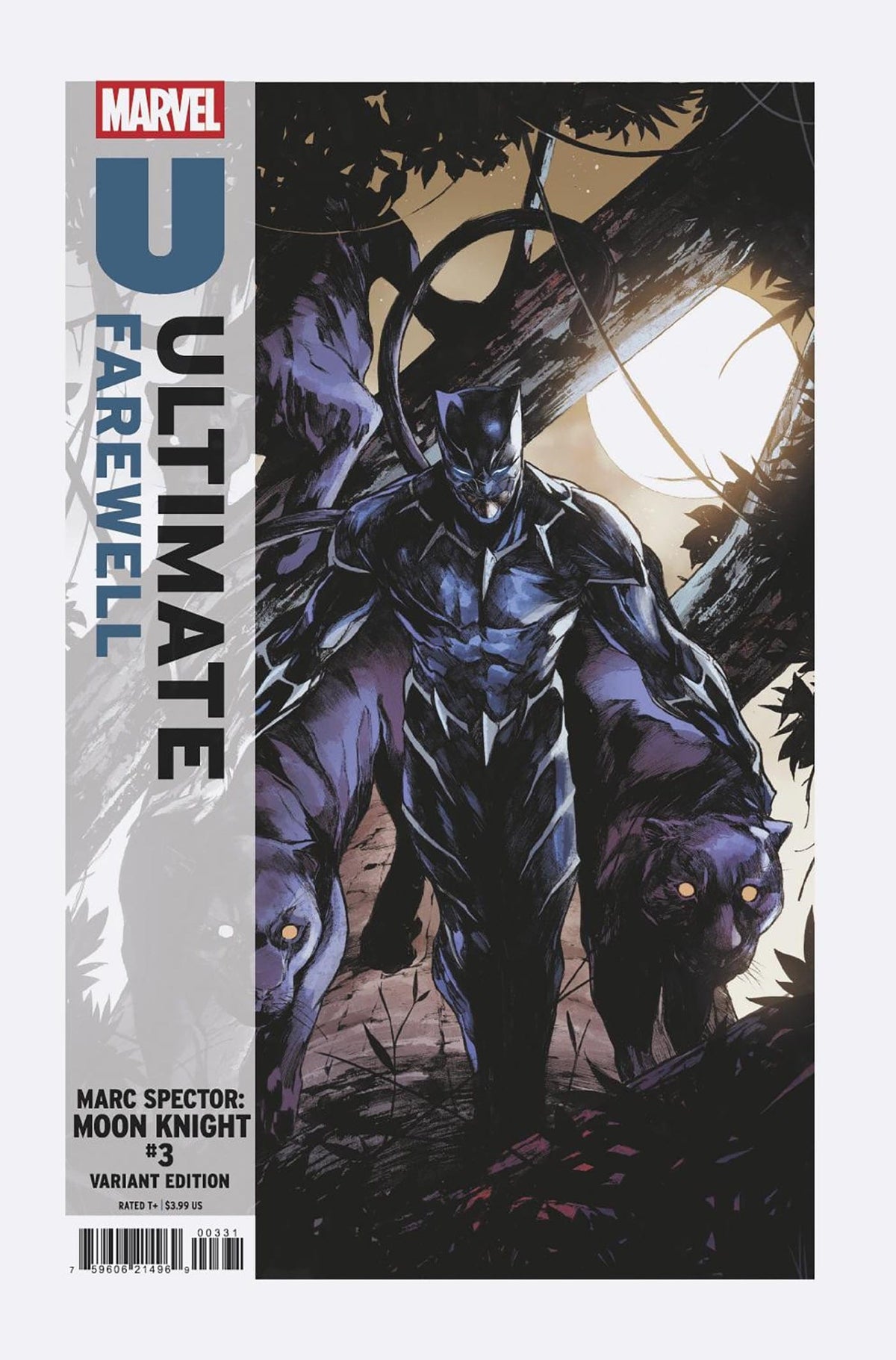 Marvel Comic Books MARC SPECTOR: MOON KNIGHT #3 ALESSANDRO CAPPUCCIO ULTIMATE FAREWELL VARIANT 75960621496900331 PRH-75960621496900331