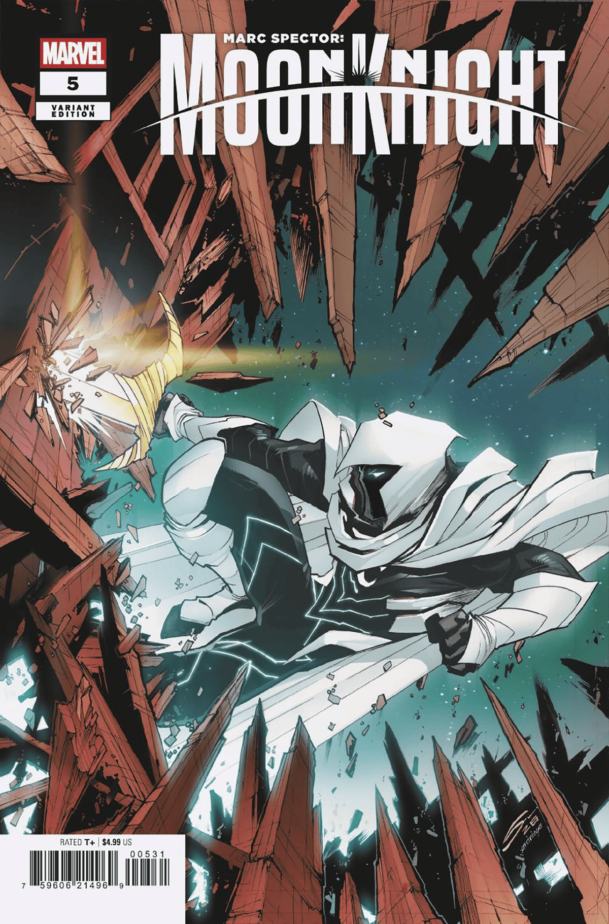 Marvel Comic Books MARC SPECTOR: MOON KNIGHT #5 GERARDO SANDOVAL VARIANT 75960621496900531 PRH-75960621496900531