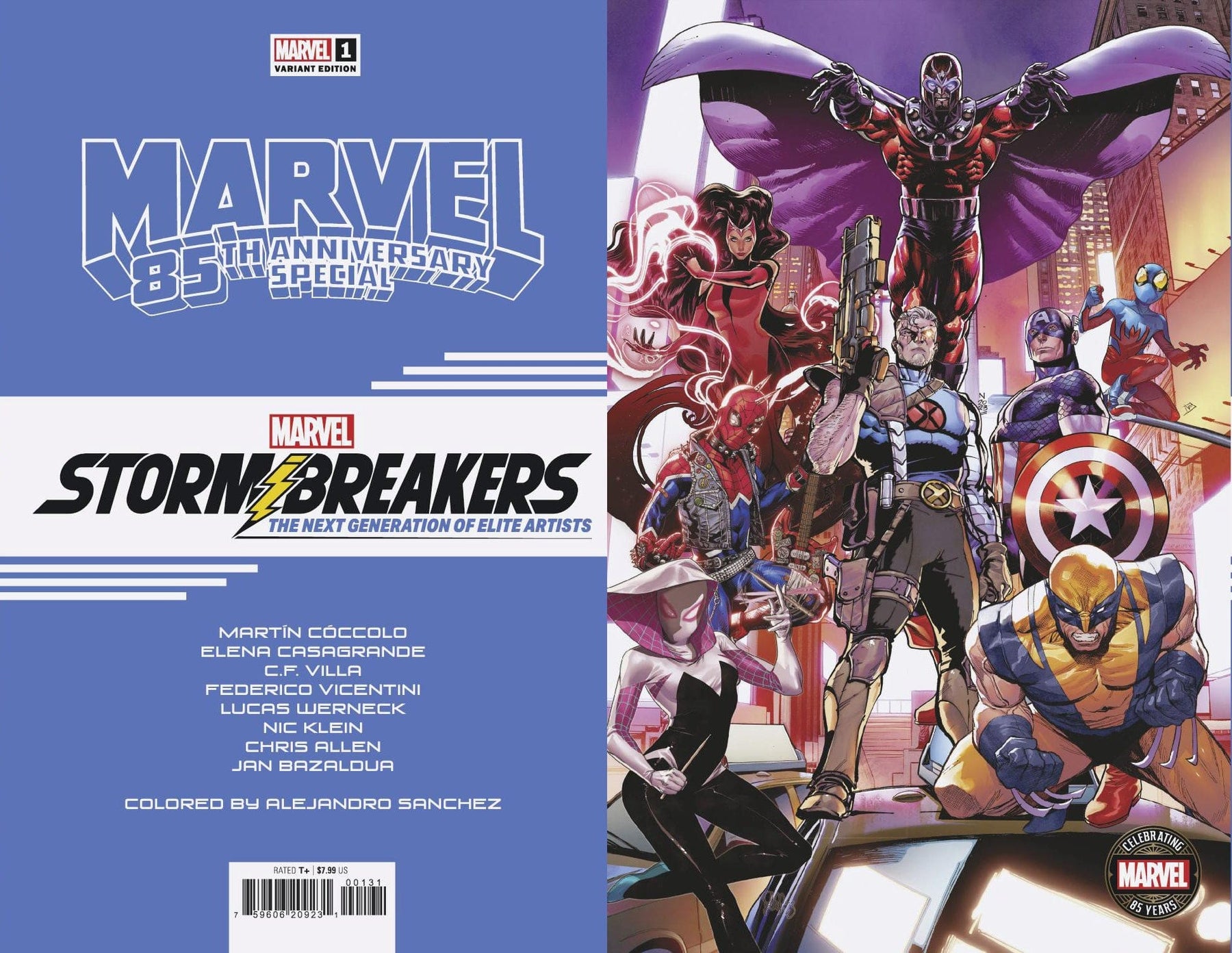 Marvel Comic Books MARVEL 85TH ANNIVERSARY SPECIAL STORMBREAKERS JAM VARIANT 75960620923100131 PRH-75960620923100131