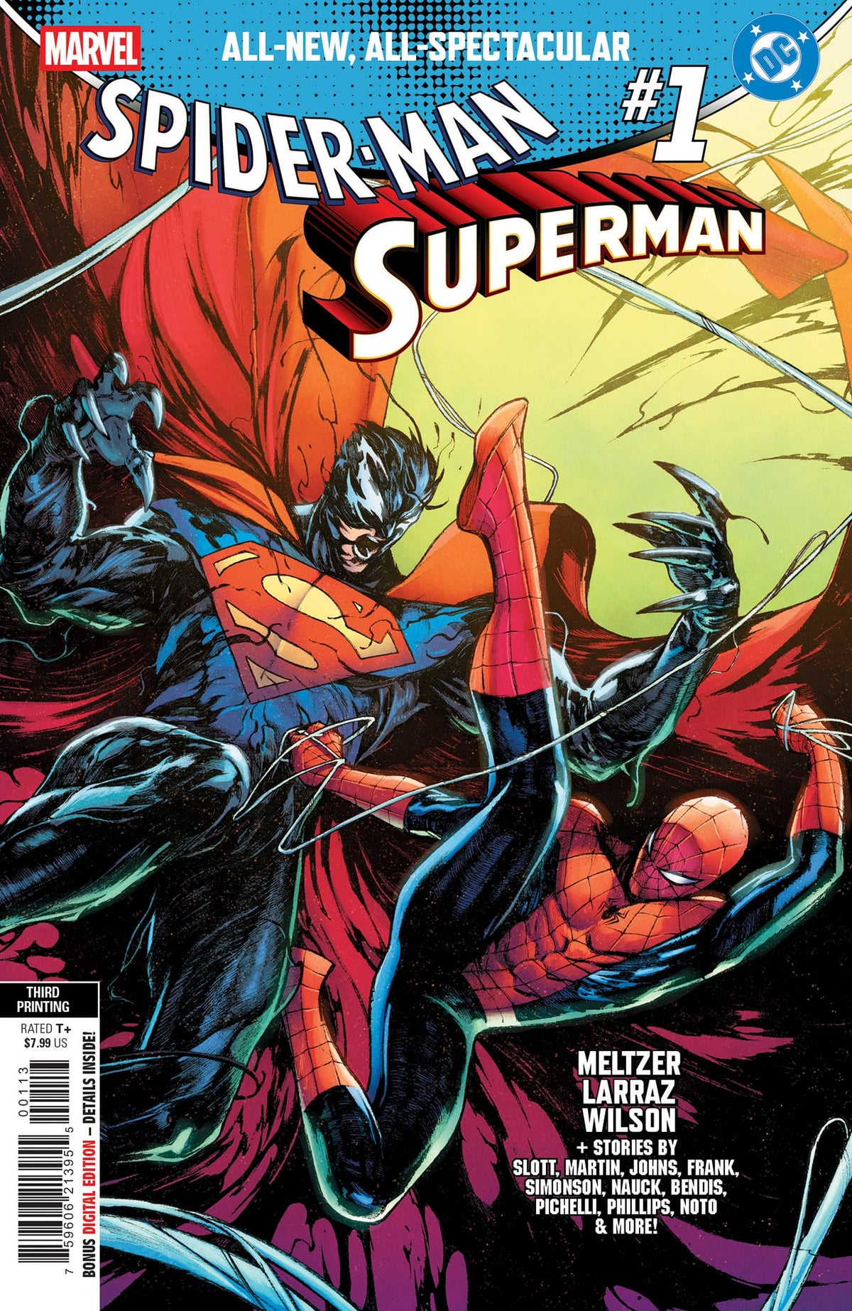 Marvel Comic Books MARVEL/DC: SPIDER-MAN/SUPERMAN #1 ALESSANDRO CAPPUCCIO 3RD PRINTING VARIANT 75960621395500113 PRH-75960621395500113