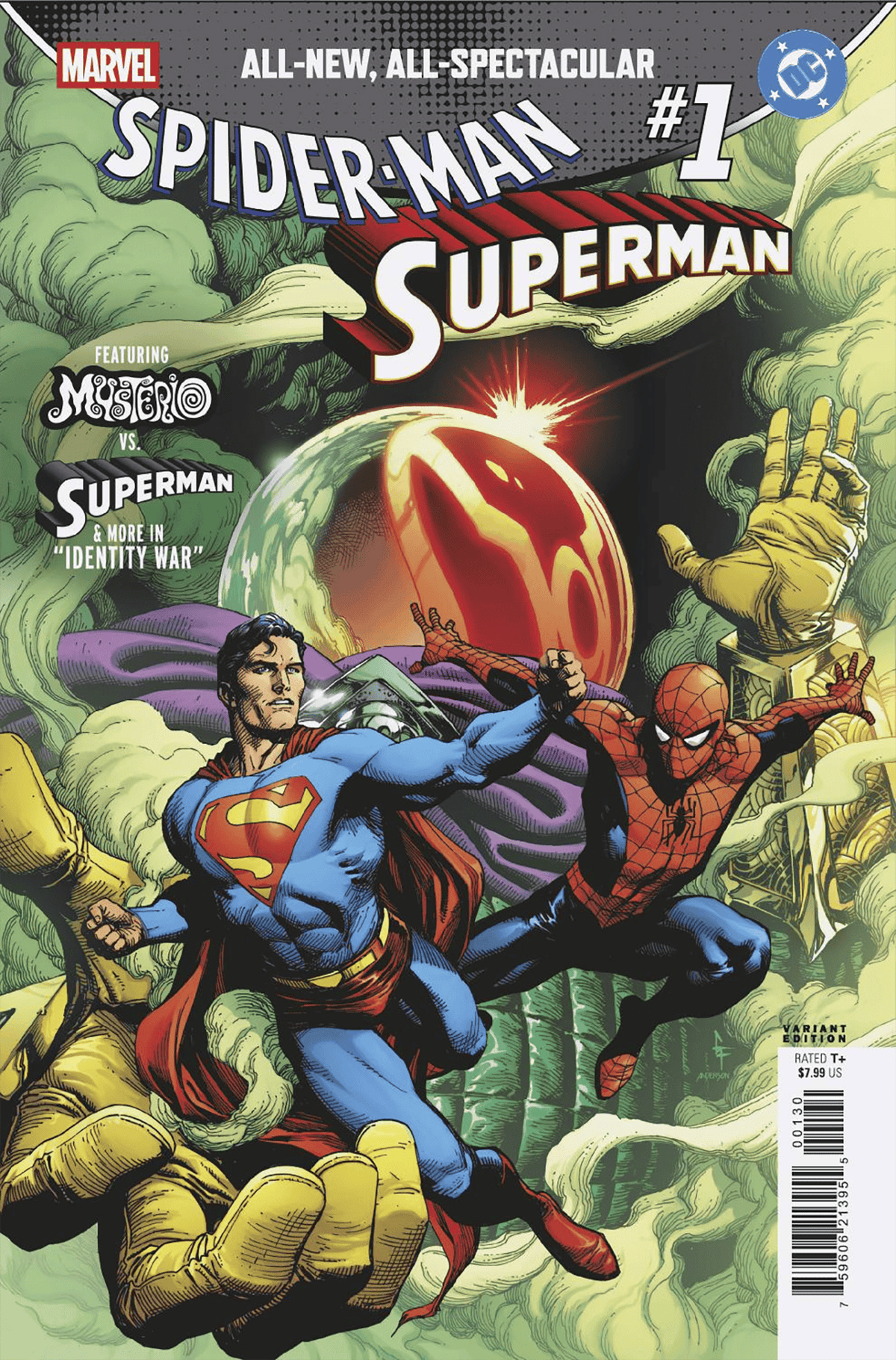 Marvel Comic Books MARVEL/DC: SPIDER-MAN/SUPERMAN #1 GARY FRANK VARIANT 75960621395500130 PRH-75960621395500130